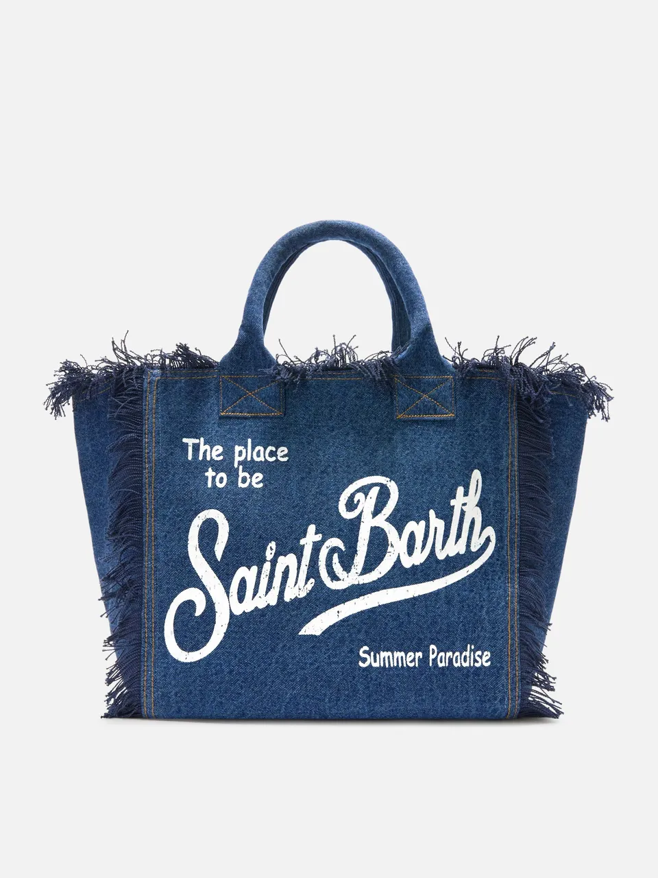 mc2-saint-barth-borsa-vanity-regular-denim-lavaggio-scuro-con-frange image 1