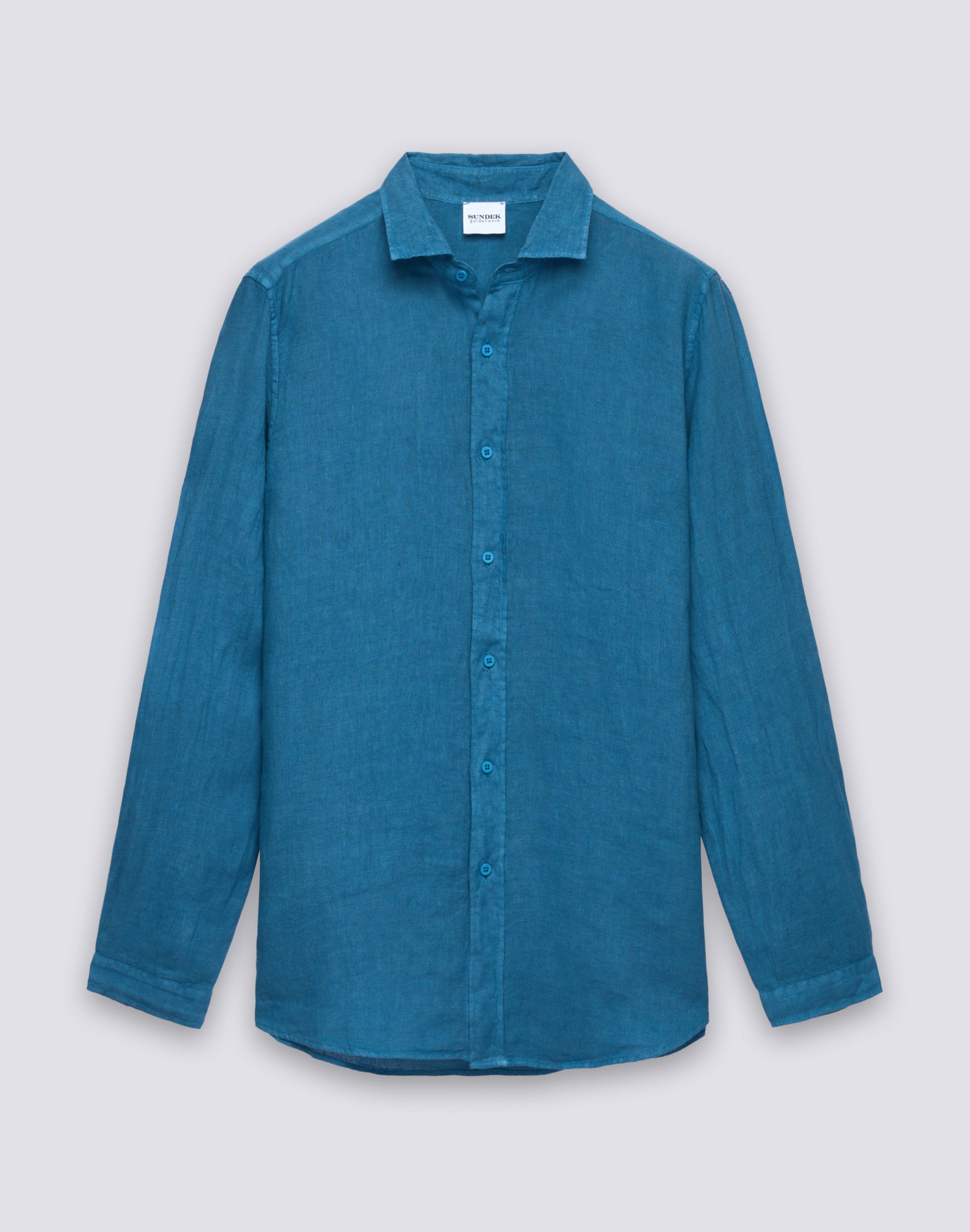 sundek-camicia-uomo-in-lino-tinto-capo-vestibilit-regular-2 image 1