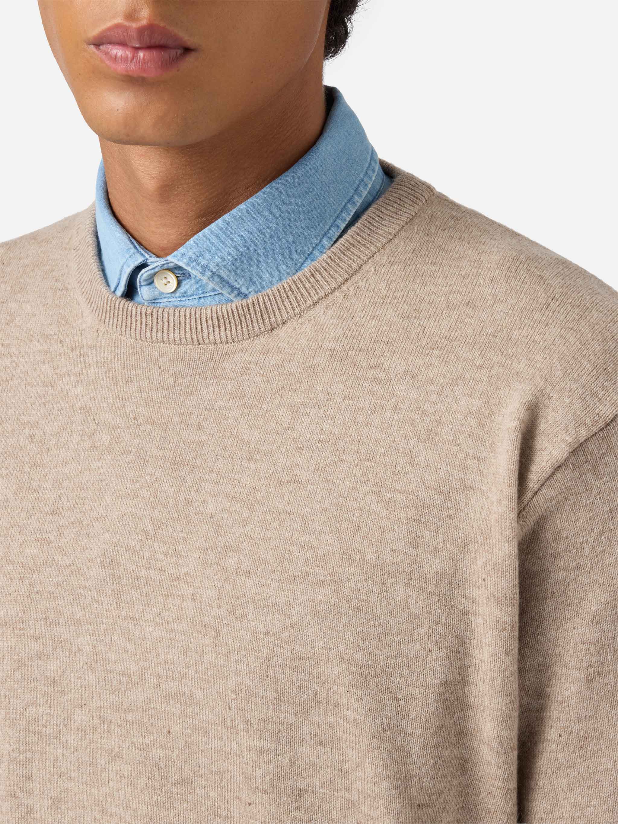mc2-saint-barth-maglione-regent-girocollo-lana-merino-e-cashmere-kaki image 2