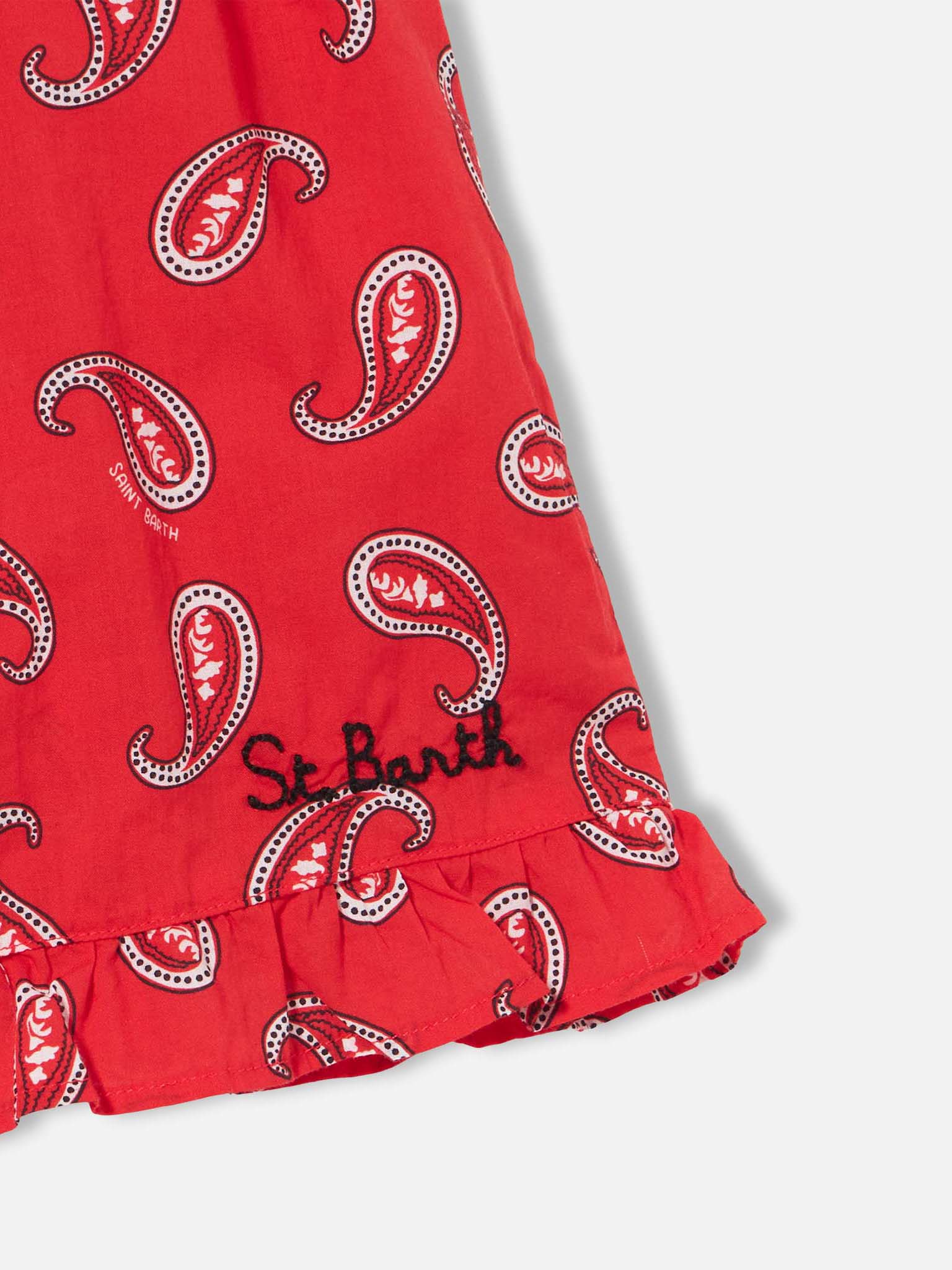 mc2-saint-barth-tutina-da-bambina-con-stampa-paisley-rossa image 2