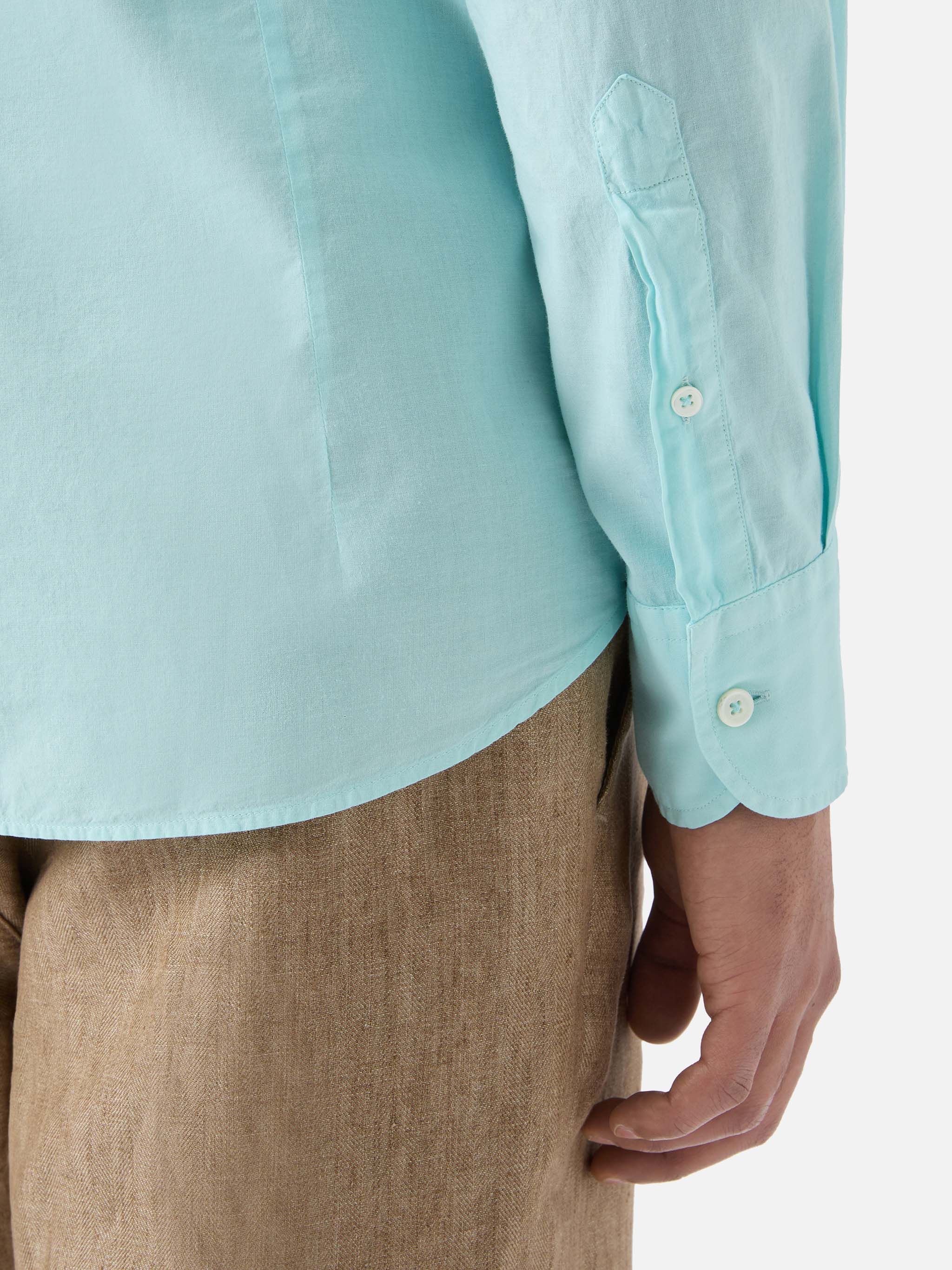 mc2-saint-barth-camicia-chemise-ice-uomo-in-voile-di-cotone-verde-acqua image 4