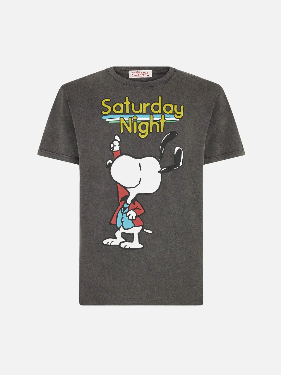 mc2-saint-barth-t-shirt-jack-cotone-snoopy-dancer-nero-uomo-peanuts-special-edit image 1