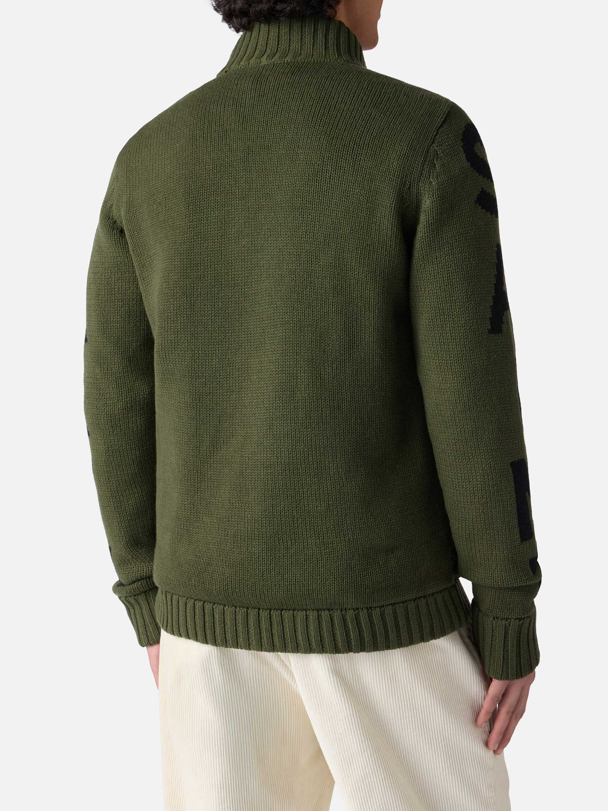 mc2-saint-barth-giacca-uomo-whistler-verde-militare-eco-padded image 3