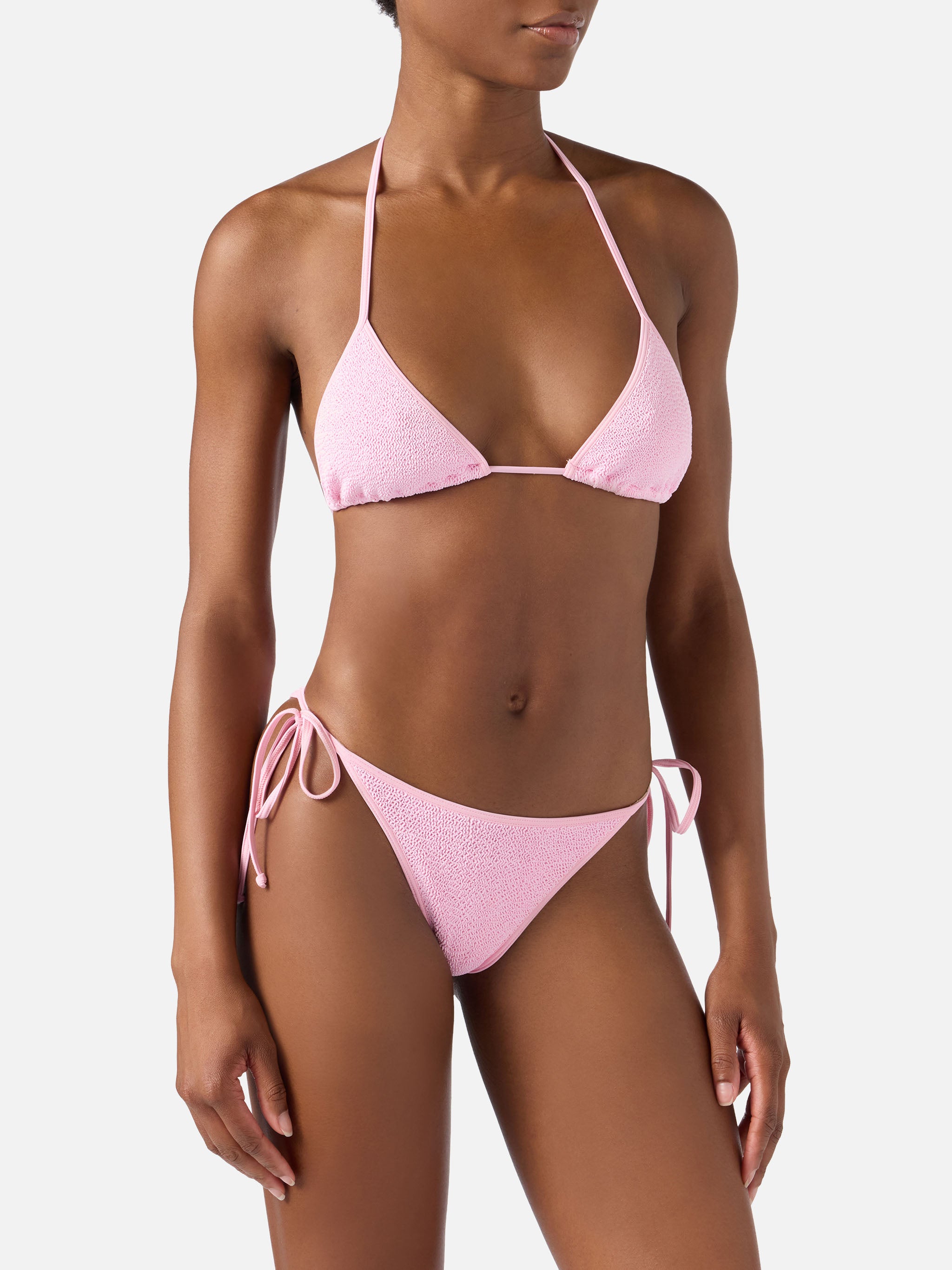 mc2-saint-barth-bikini-leah-marielle-string-rosa-con-profili-a-contrasto image 2