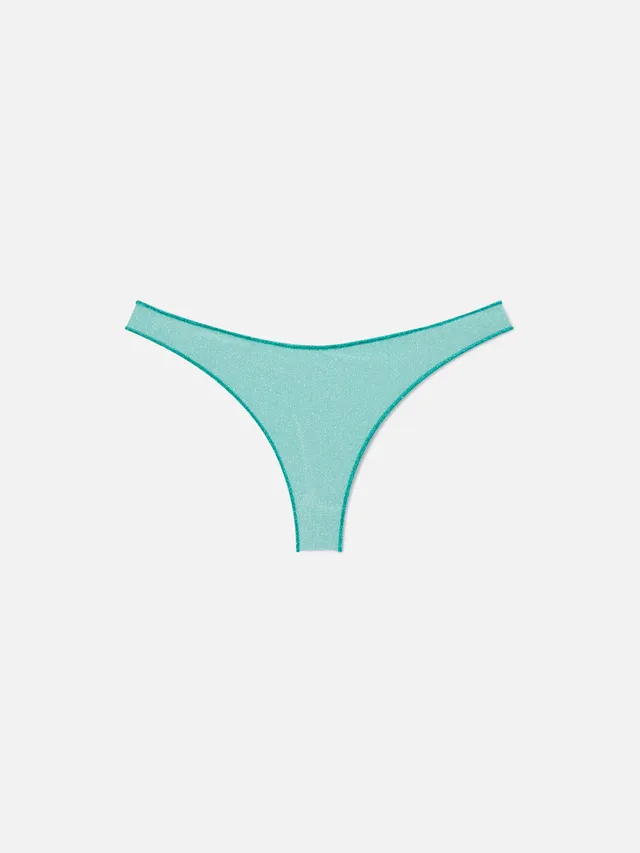 mc2-saint-barth-naomi-slip-mare-donna-verde-acqua-lurex image 1
