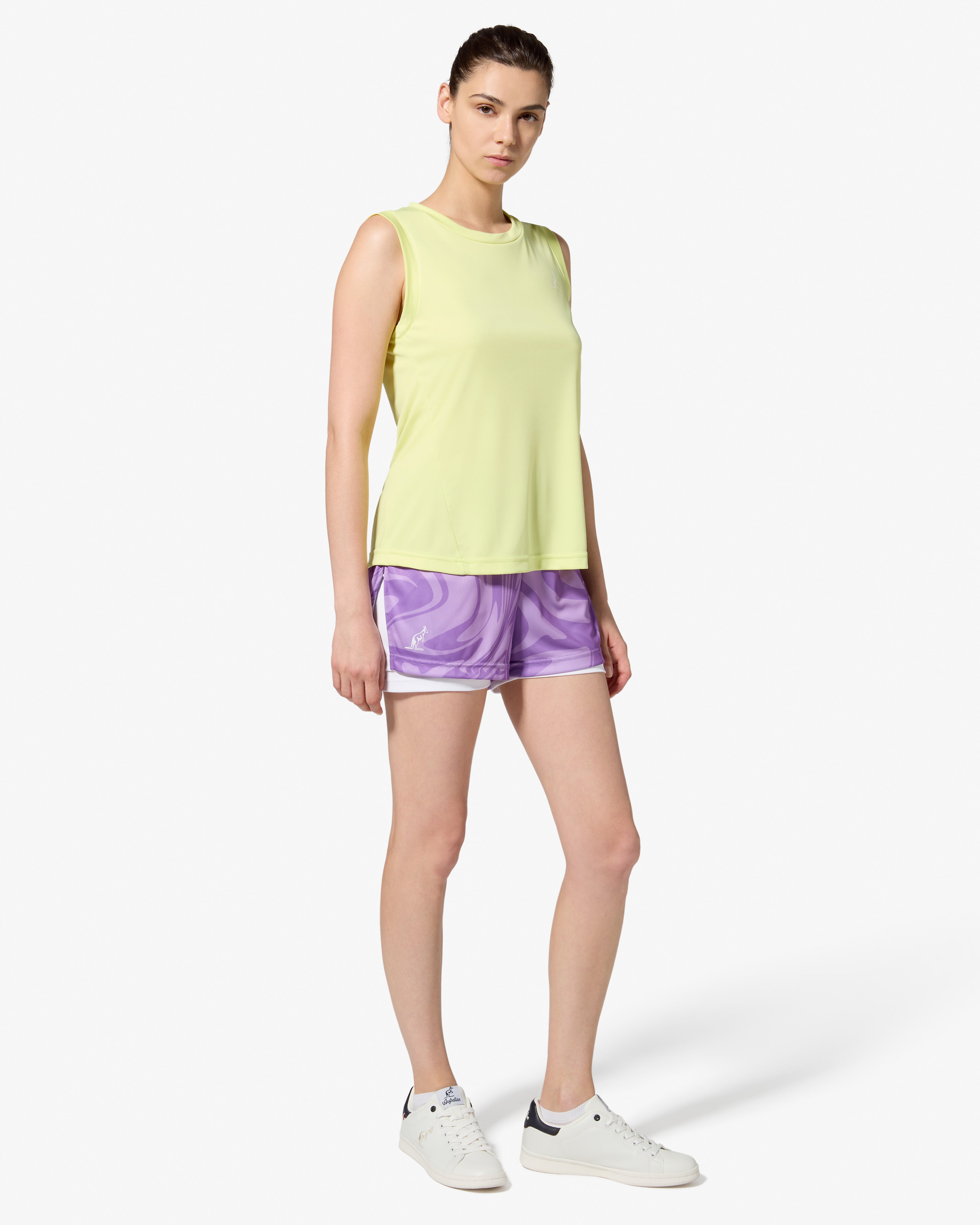 australian-ripple-short-bianco-ace-con-sottopantaloncino image 2