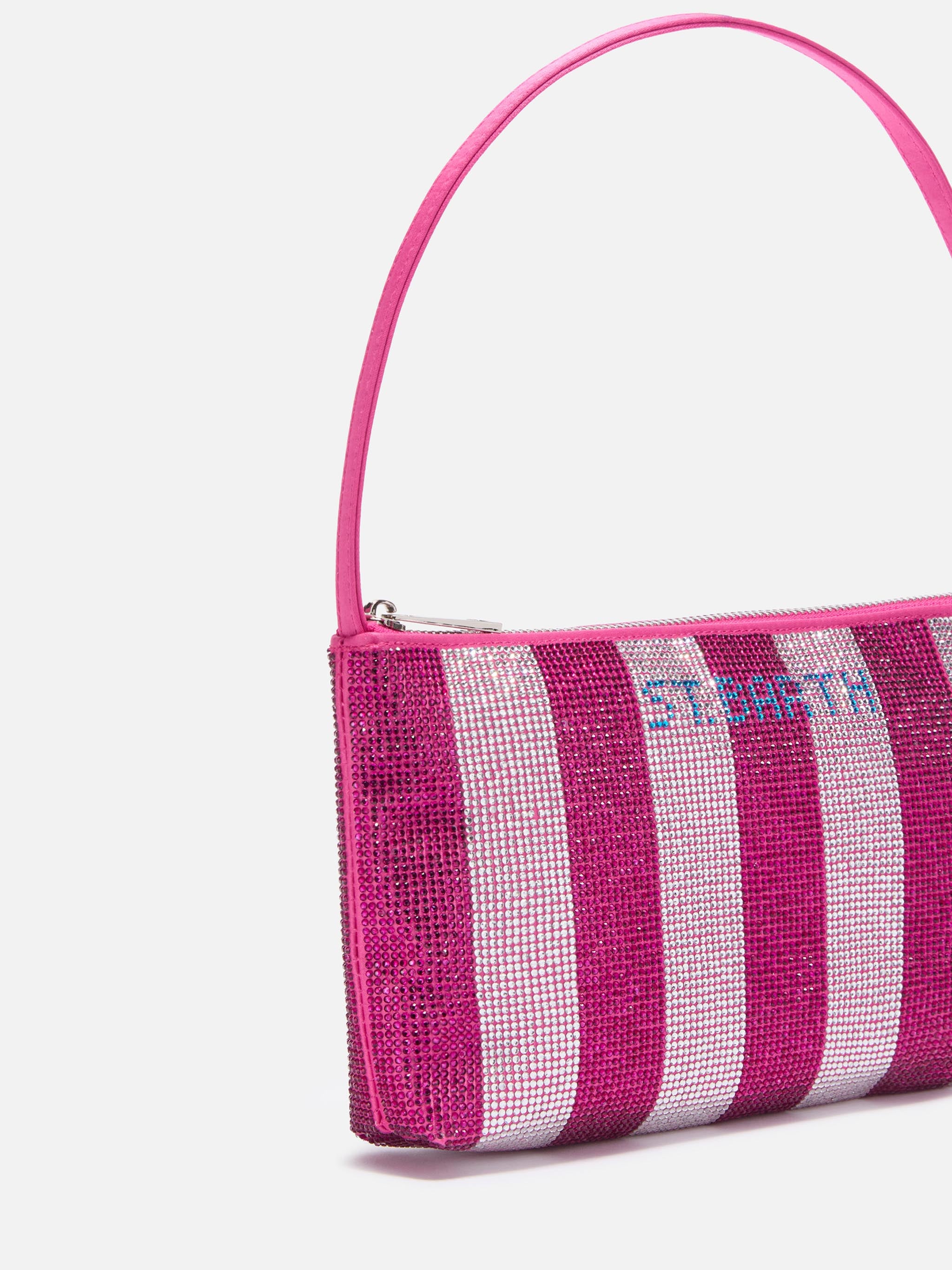 mc2-saint-barth-mini-bag-strassy-con-strass-rosa-e-argento image 3