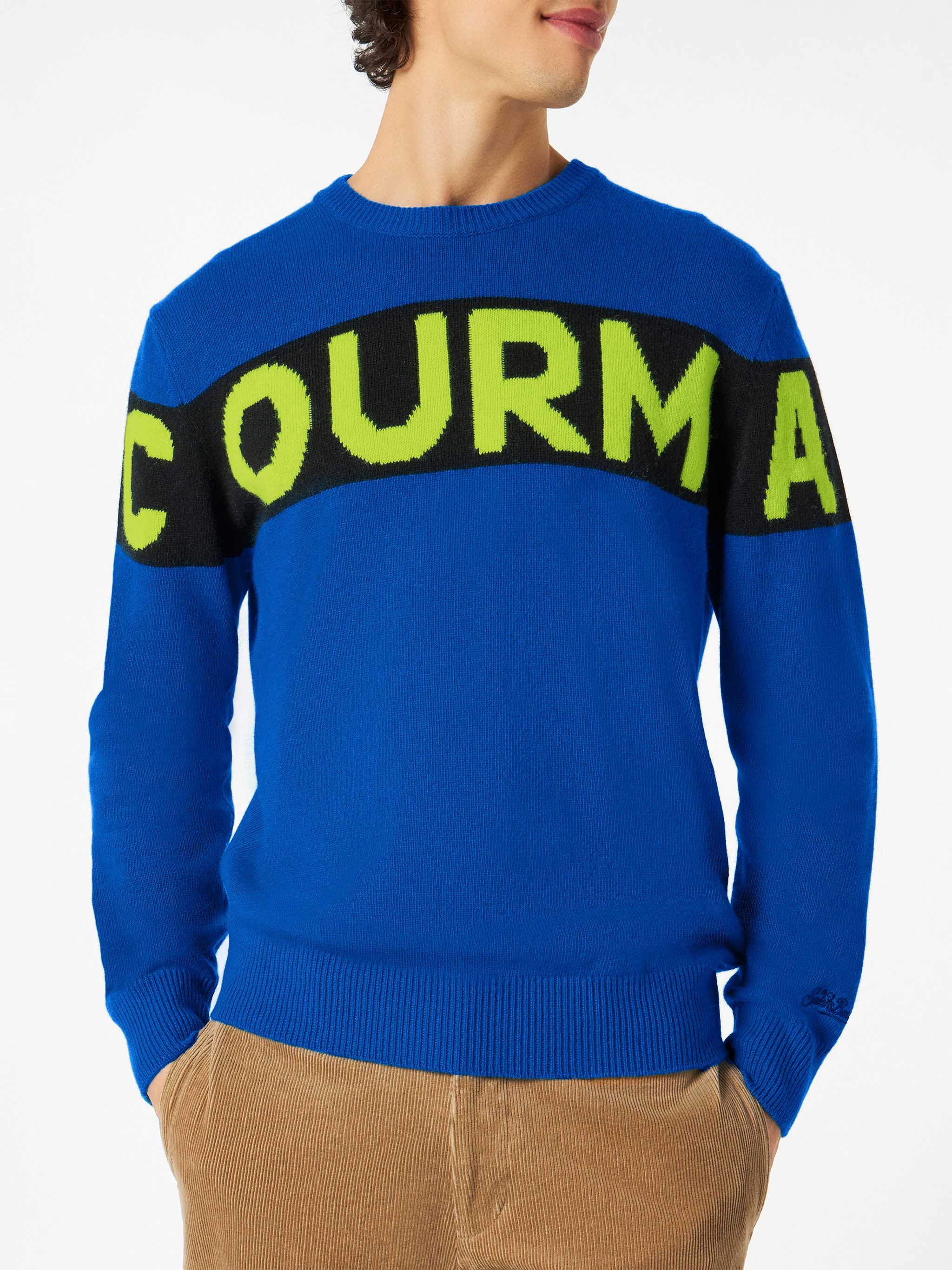 mc2-saint-barth-maglione-girocollo-heron-courma-blu-misto-cashmere-uomo image 1