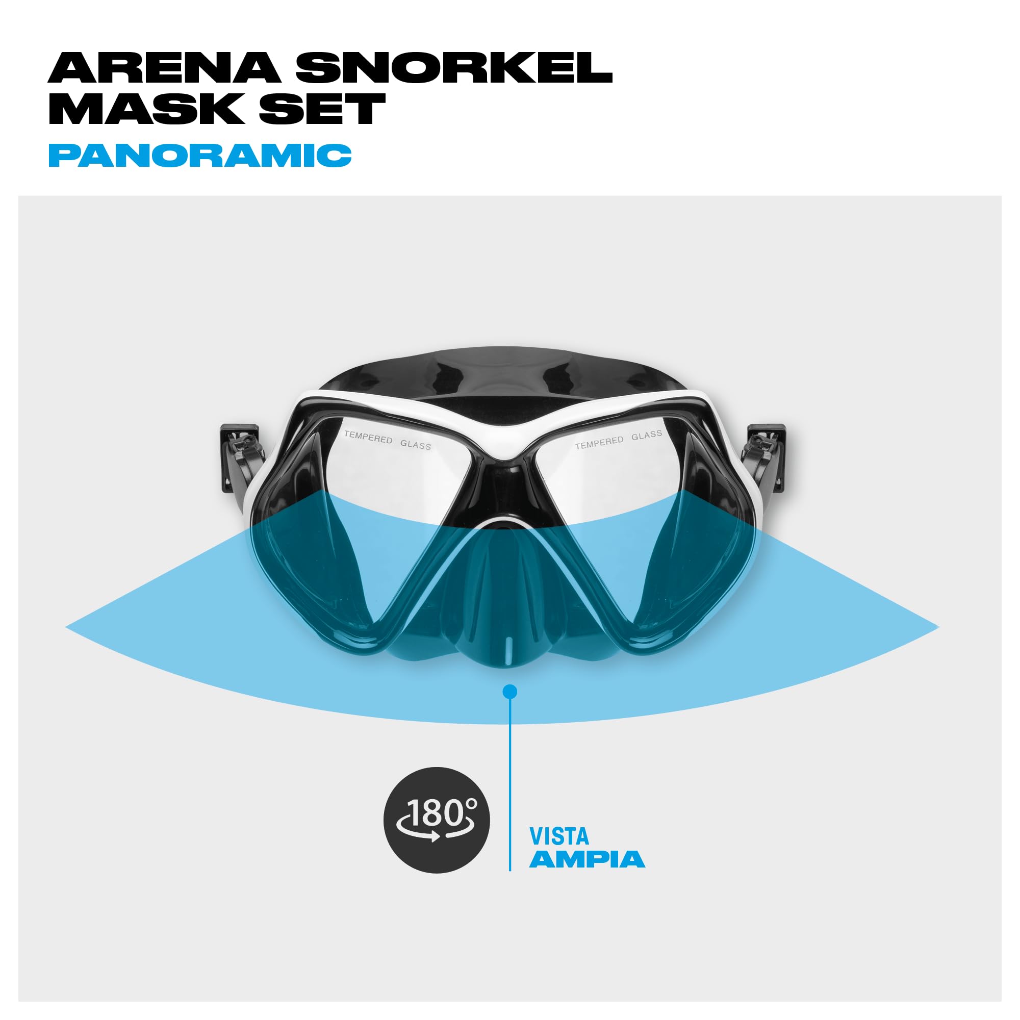 arena-snorkel-mask-set-adulti-con-borsa-mesh image 3