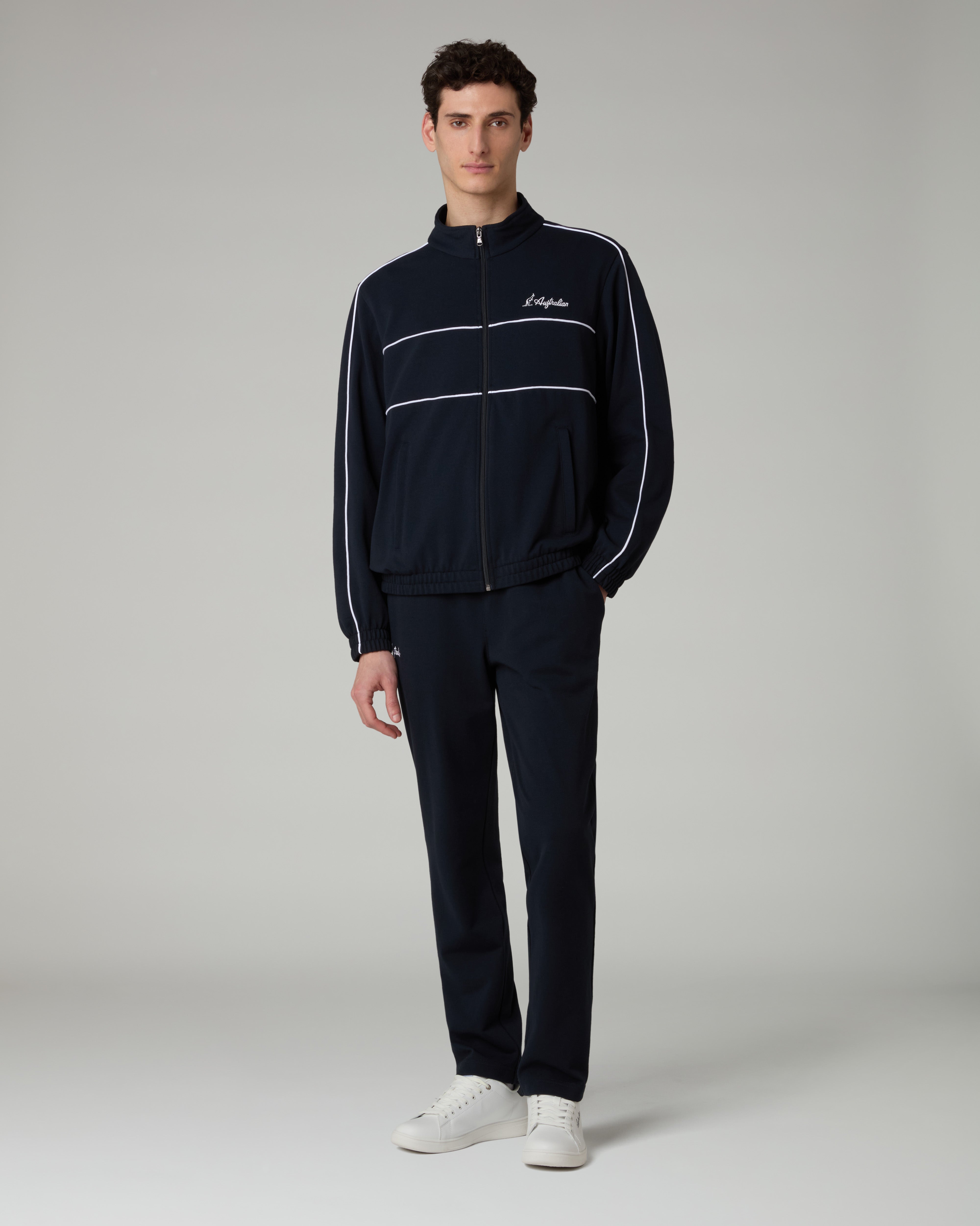 australian-mycon-piquet-tracksuit-tuta-heritage-blu-navy image 1