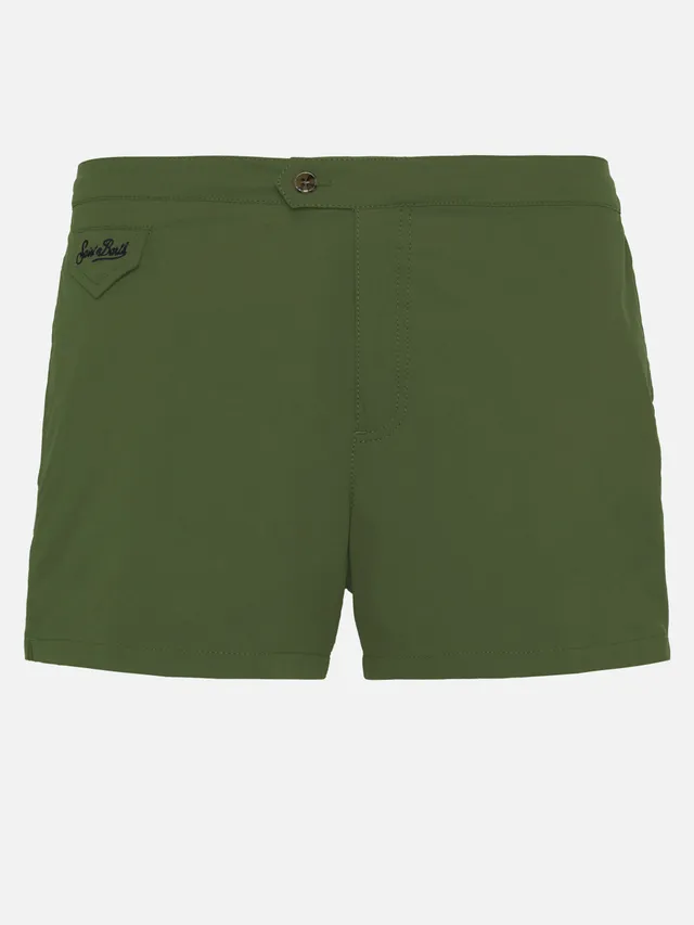 mc2-saint-barth-harrys-costume-mare-uomo-verde-militare-slim image 1