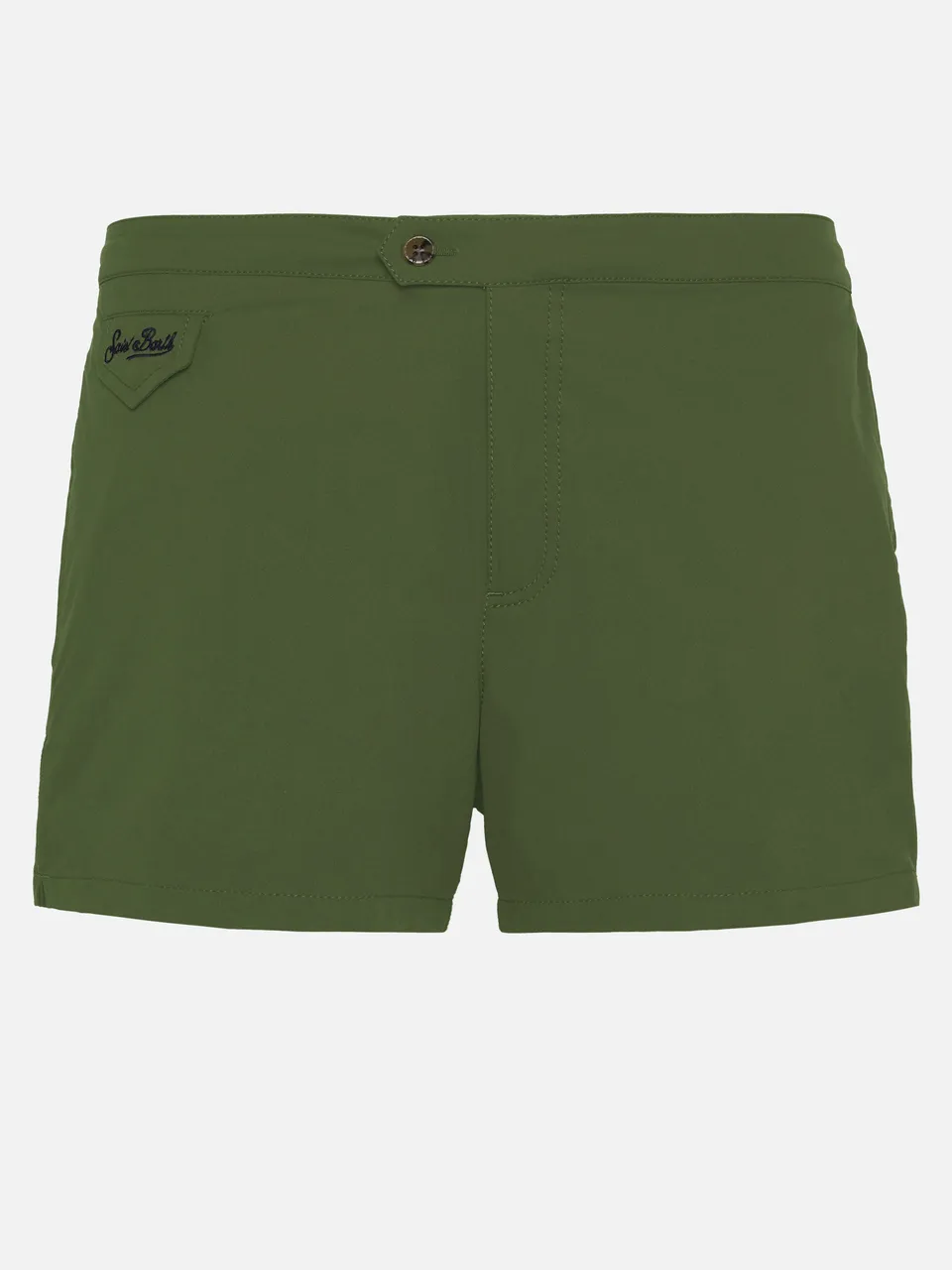 mc2-saint-barth-harrys-costume-mare-uomo-verde-militare-slim image 1