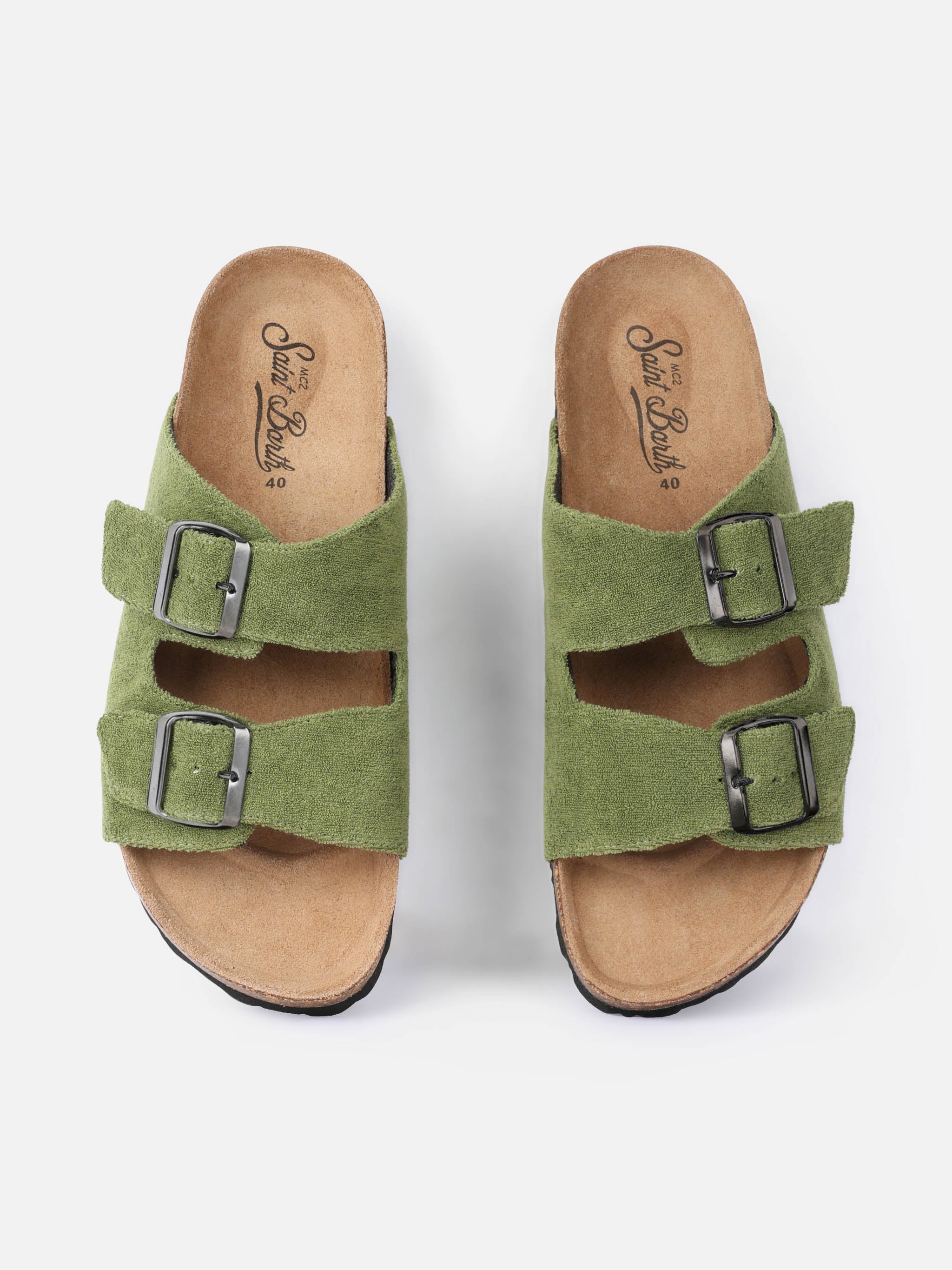 mc2-saint-barth-caprese-sandali-uomo-spugna-verde-militare image 2