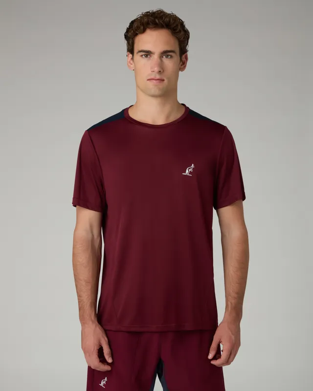 australian-court-t-shirt-tecnica-ace-tennis-rubino-made-in-italy-teuts0093 image 1