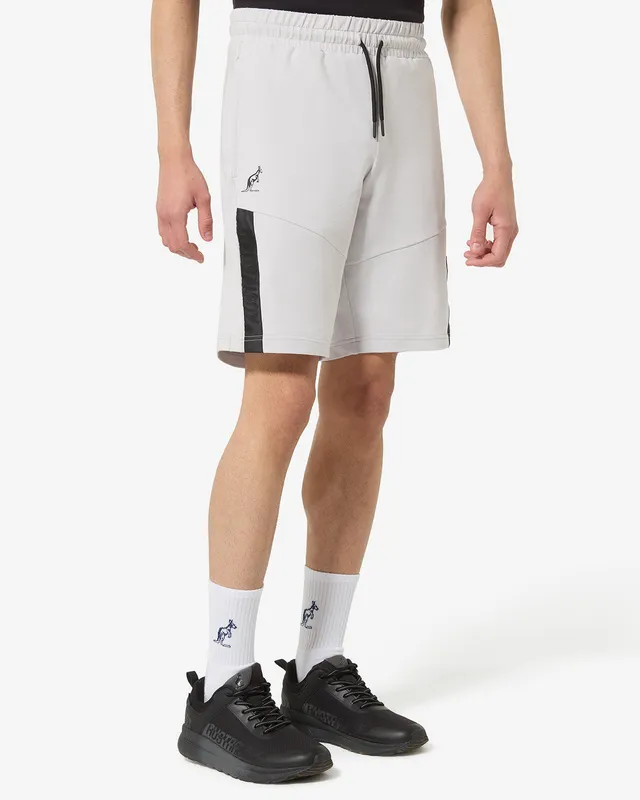 australian-impact-short-pantaloncino-in-felpa-cenere-con-logo-rifrangente image 1
