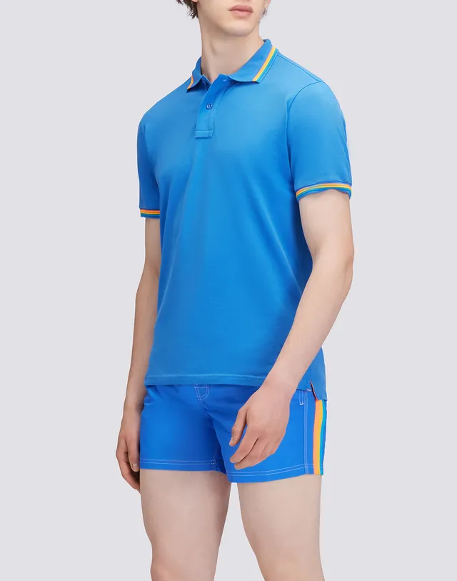 sundek-brice-polo-uomo-in-cotone-piquet-con-dettagli-tricolor-6 image 1