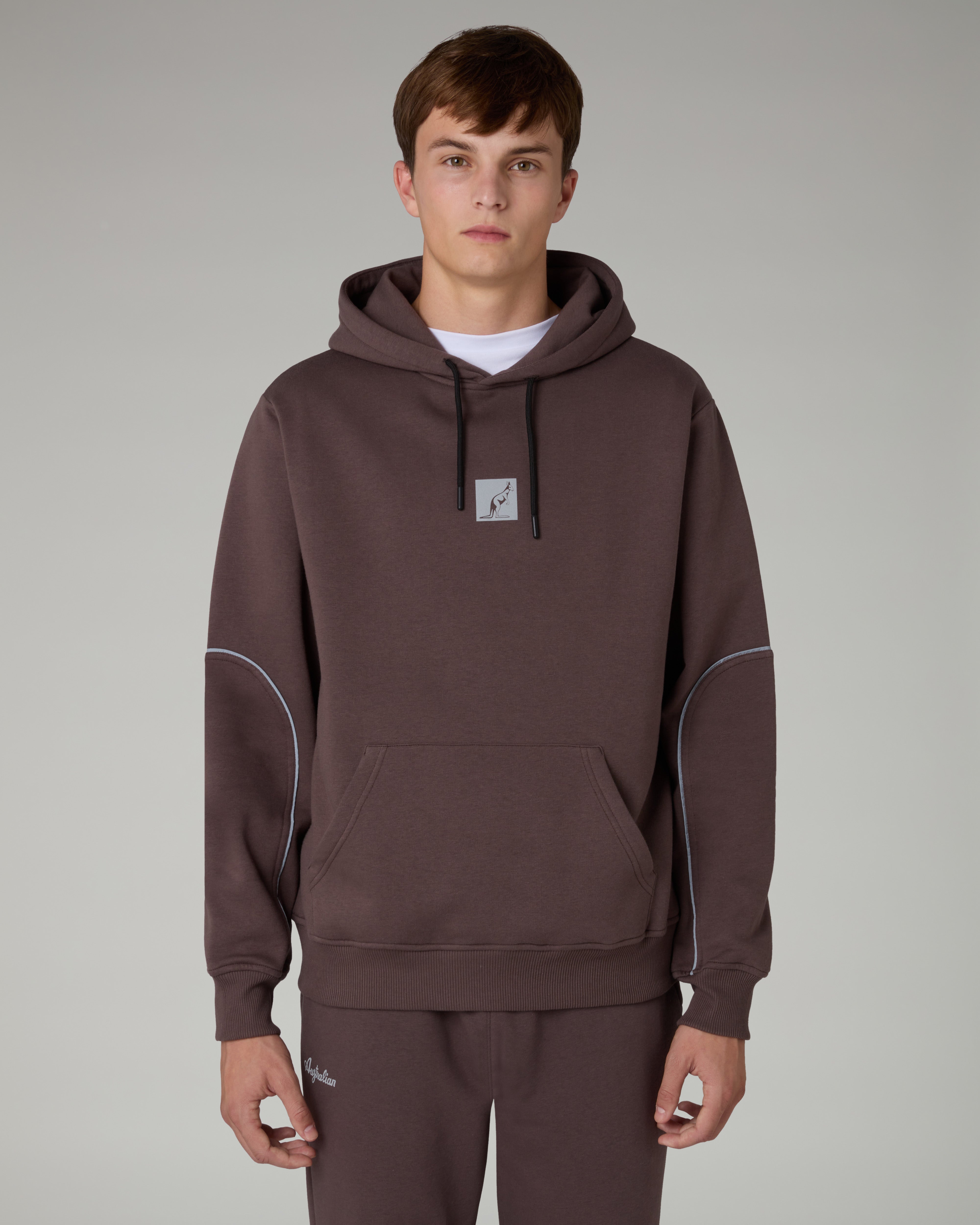 australian-nocturna-hoodie-felpa-con-cappuccio-invernale-made-in-italy image 1