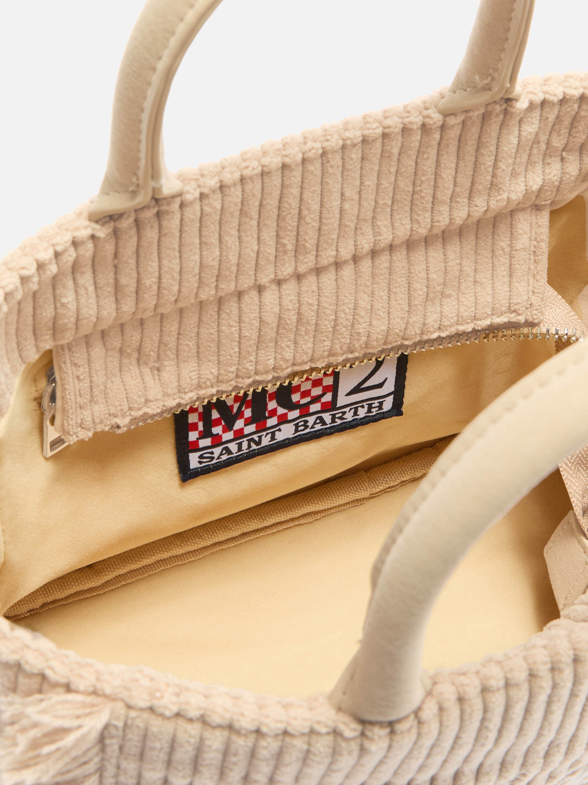 mc2-saint-barth-vanity-mini-corduroy-borsa-beige-tracolla image 5