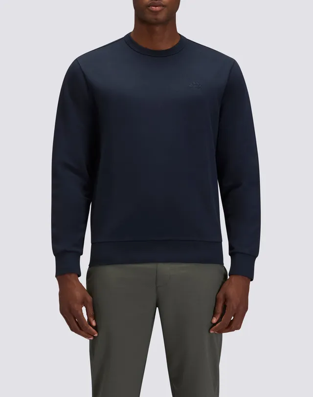 sundek-m430jhf9500-felpa-uomo-girocollo-degarzata-logo-ricamato image 1