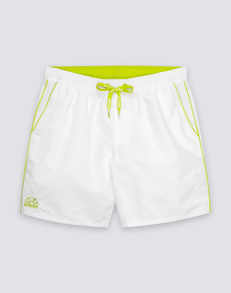 sundek-iconic-m420bdta100-boardshort-uomo-a-vita-elasticata-con-piping-a-contras image 1