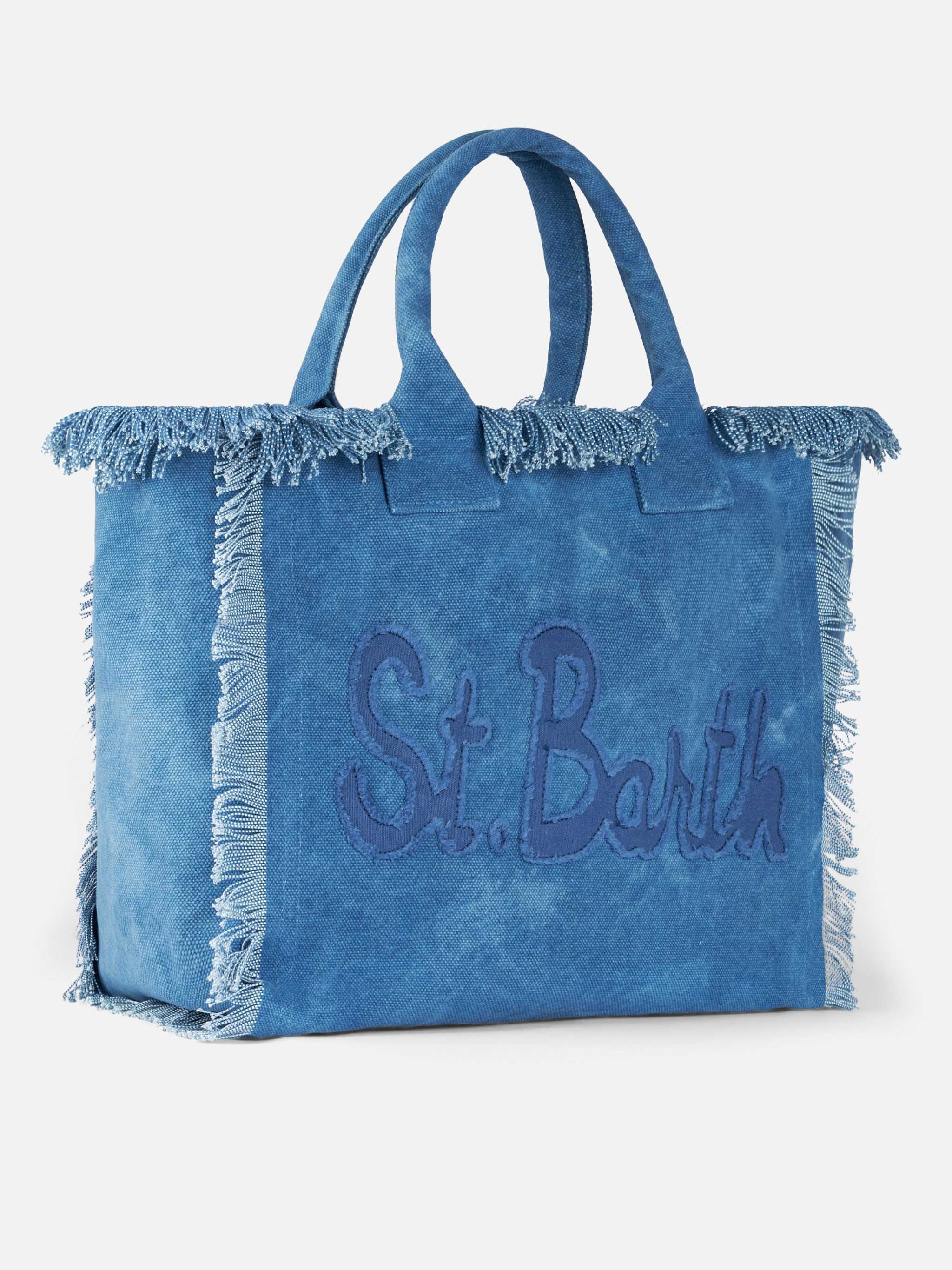 mc2-saint-barth-vanity-borsa-a-spalla-in-tela-di-cotone-con-patch-logo image 3
