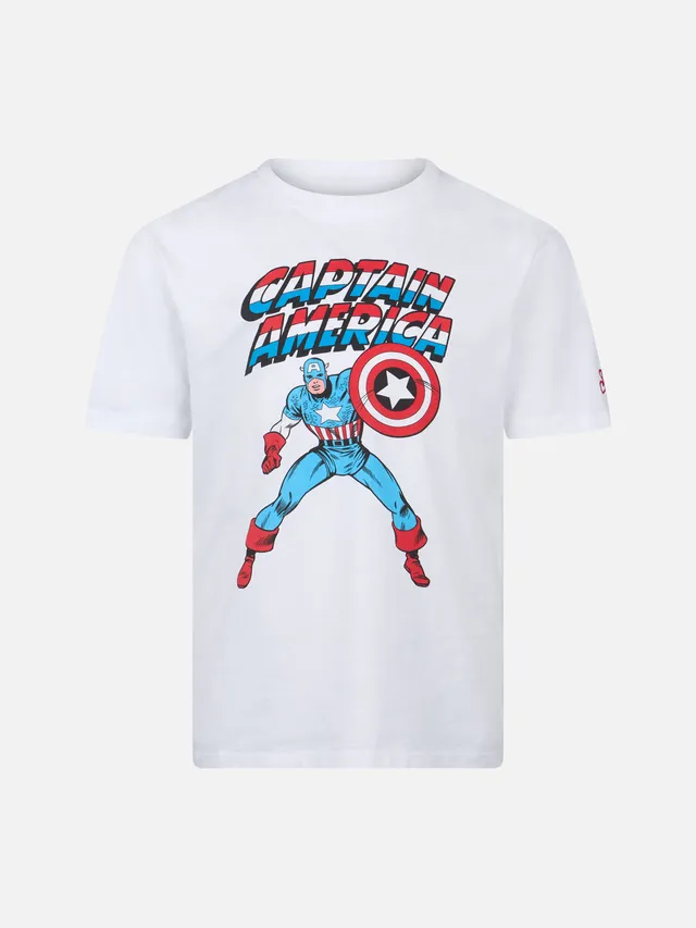 mc2-saint-barth-boy-t-shirt-bambino-cotone-capitan-america-marvel-bianca image 1