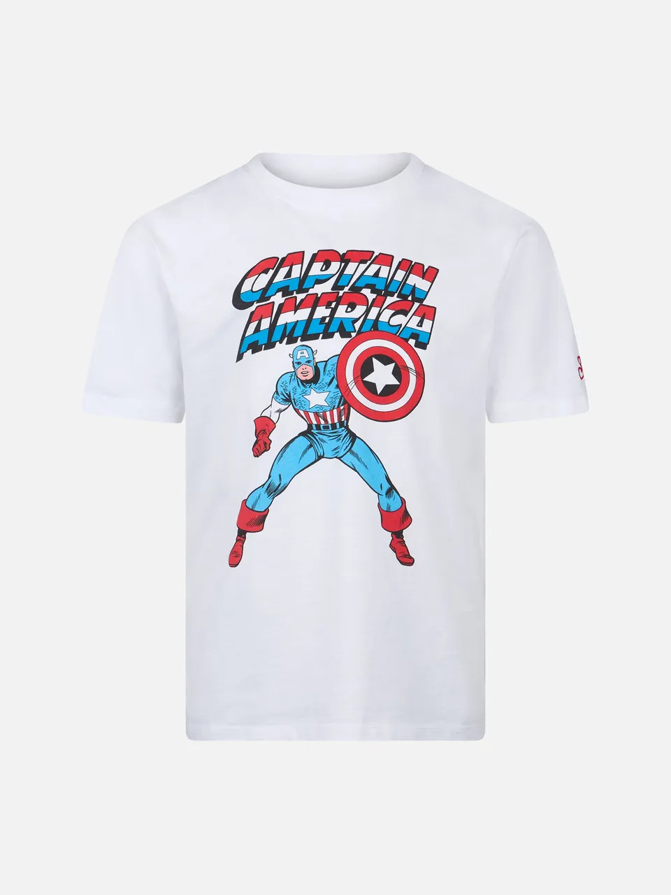 mc2-saint-barth-boy-t-shirt-bambino-cotone-capitan-america-marvel-bianca image 1