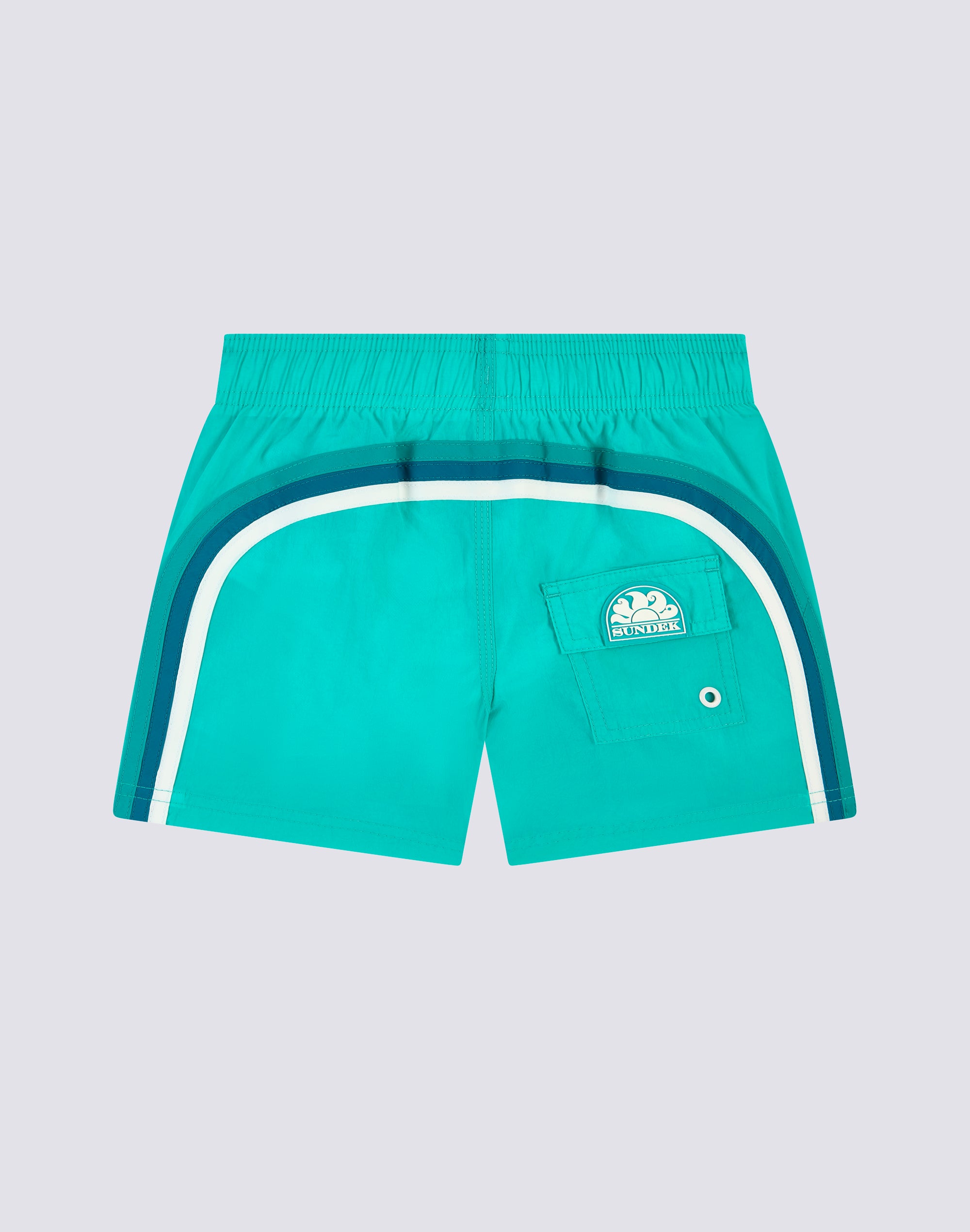 sundek-iconic-b504bdn5100-costume-mare-bambino-corto-vita-elasticata-nylon-taffe image 1