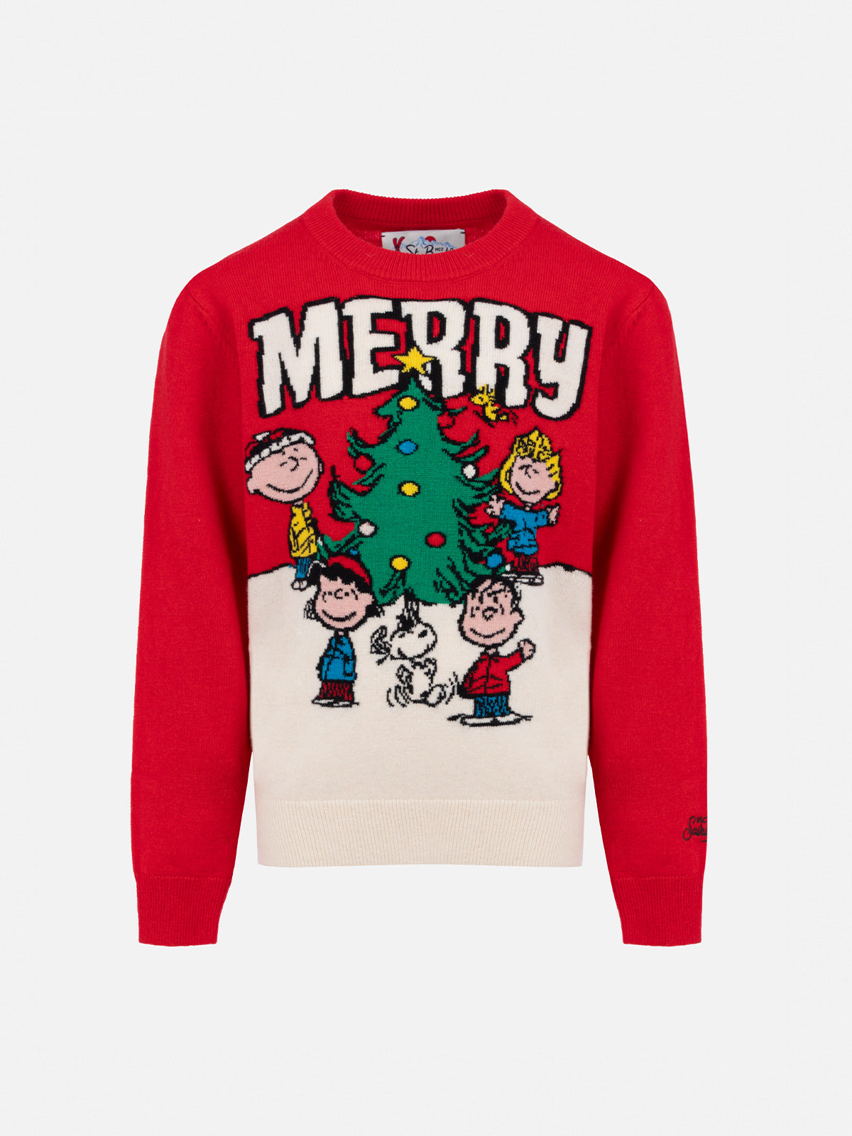 mc2-saint-barth-maglione-girocollo-rosso-da-bambino-douglas-con-stampa-peanuts-s image 4