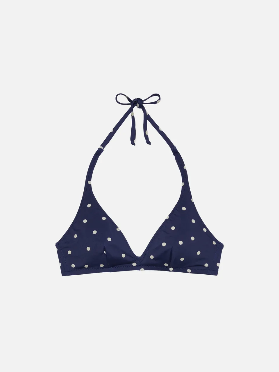 mc2-saint-barth-top-donna-gaia-bralette-triangolo-blu-pois image 1