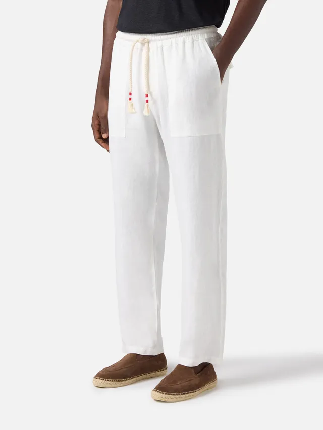 mc2-saint-barth-pantalone-calais-lungo-bianco-uomo-in-puro-lino image 1