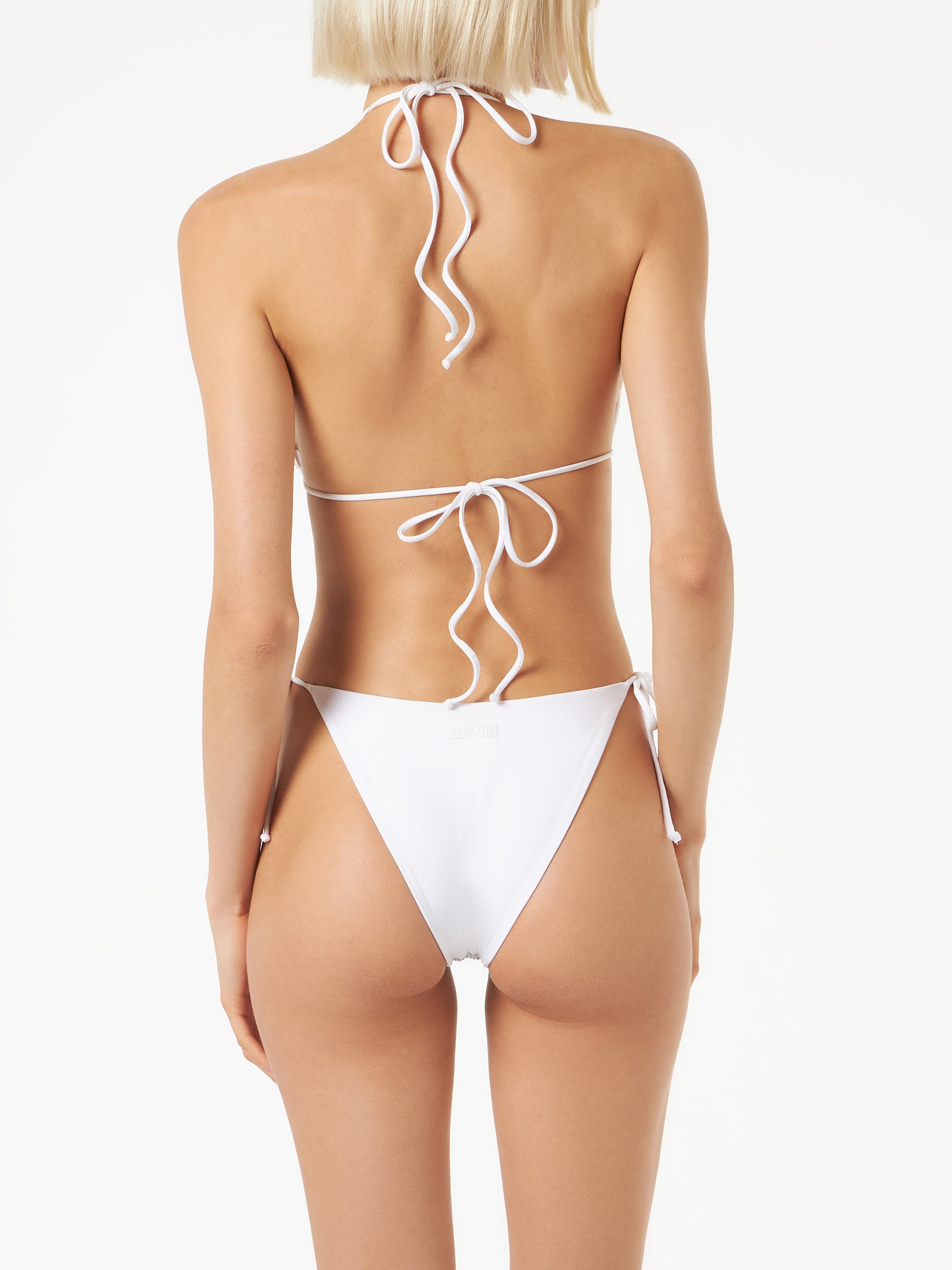 mc2-saint-barth-anna-bikini-triangolo-donna-bianco-con-strass image 2