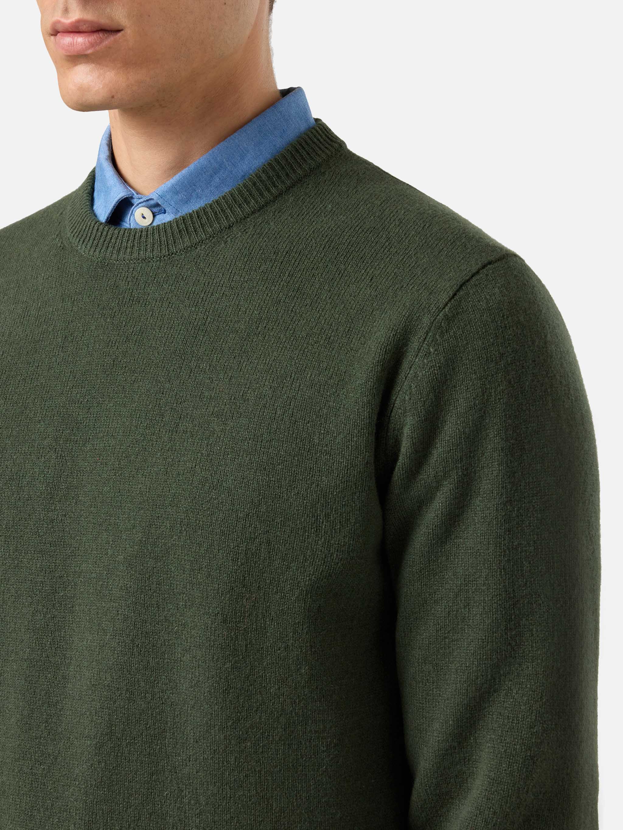 mc2-saint-barth-maglione-regent-in-100-lambswool-verde-militare image 2
