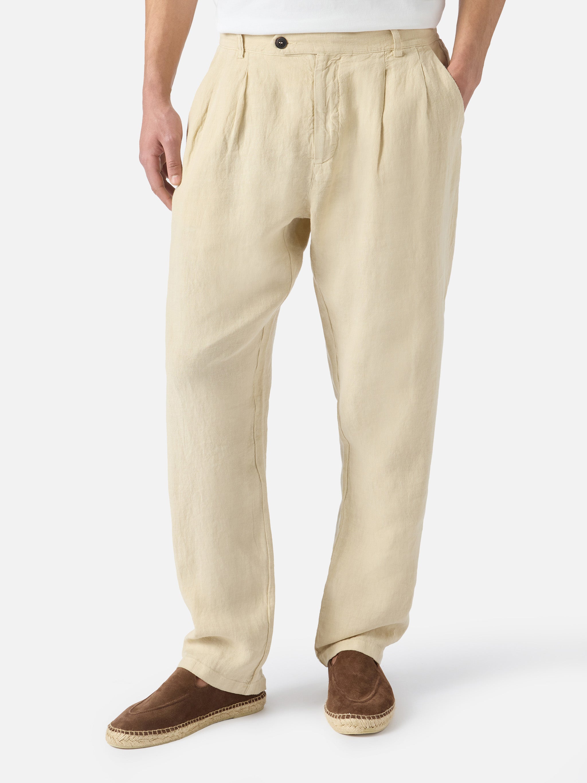 mc2-saint-barth-havier-pantalone-lungo-uomo-puro-lino-beige image 1
