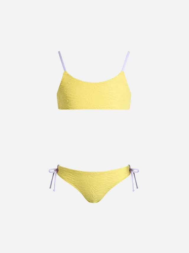 mc2-saint-barth-jaiden-bikini-bralette-bambina-zebra-giallo image 1