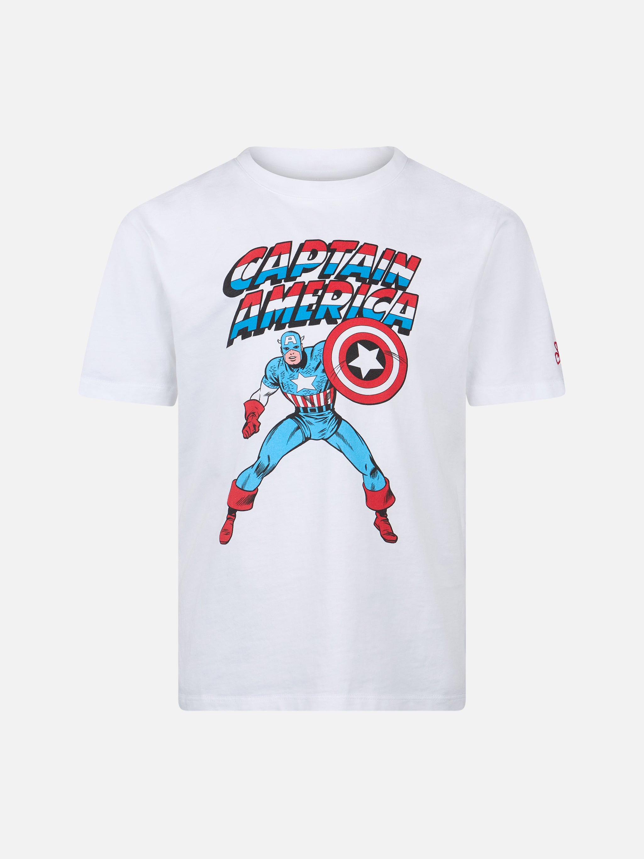 mc2-saint-barth-boy-t-shirt-bambino-cotone-capitan-america-marvel-bianca image 1