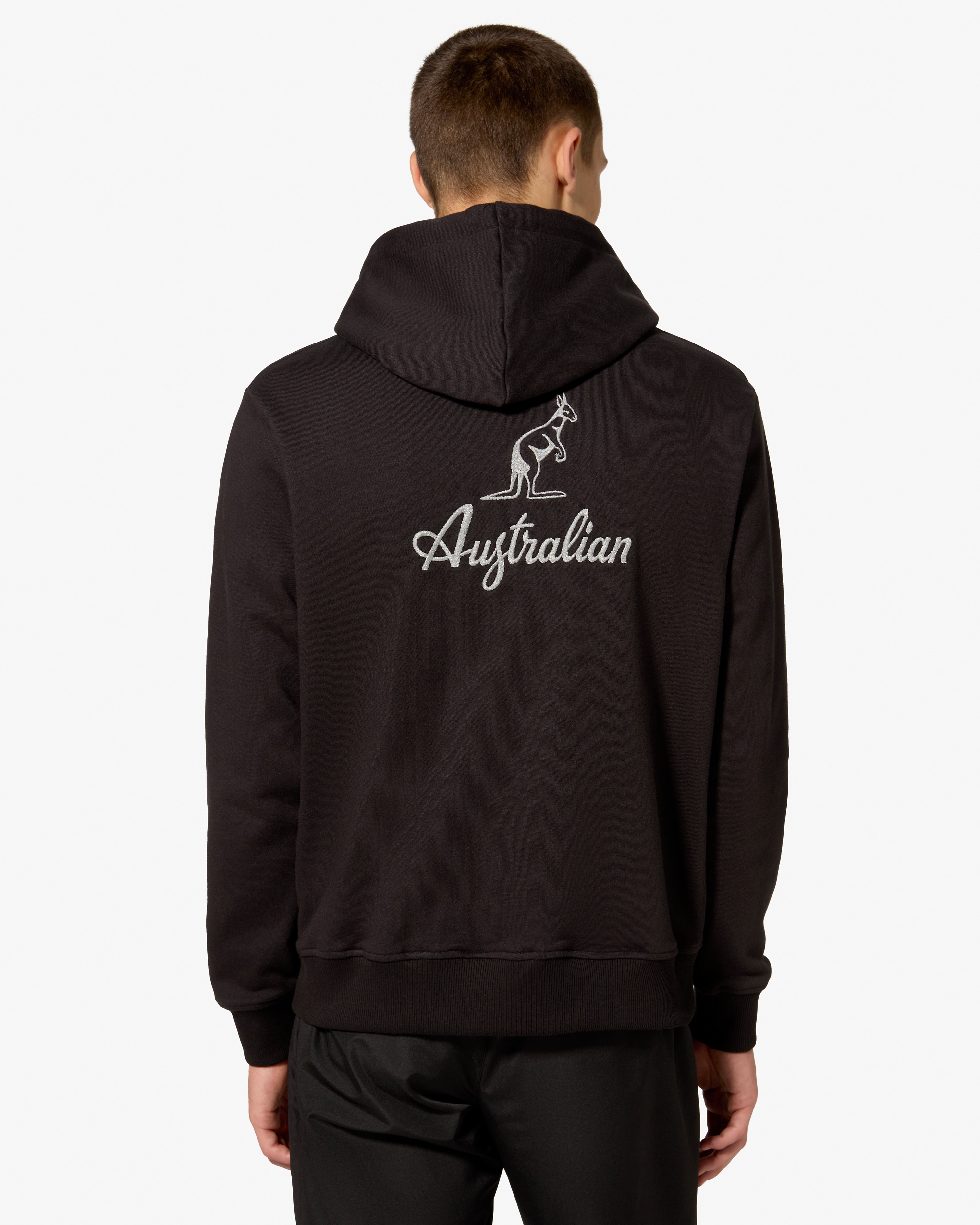 australian-reflective-logo-hoodie-felpa-con-cappuccio-nera image 1