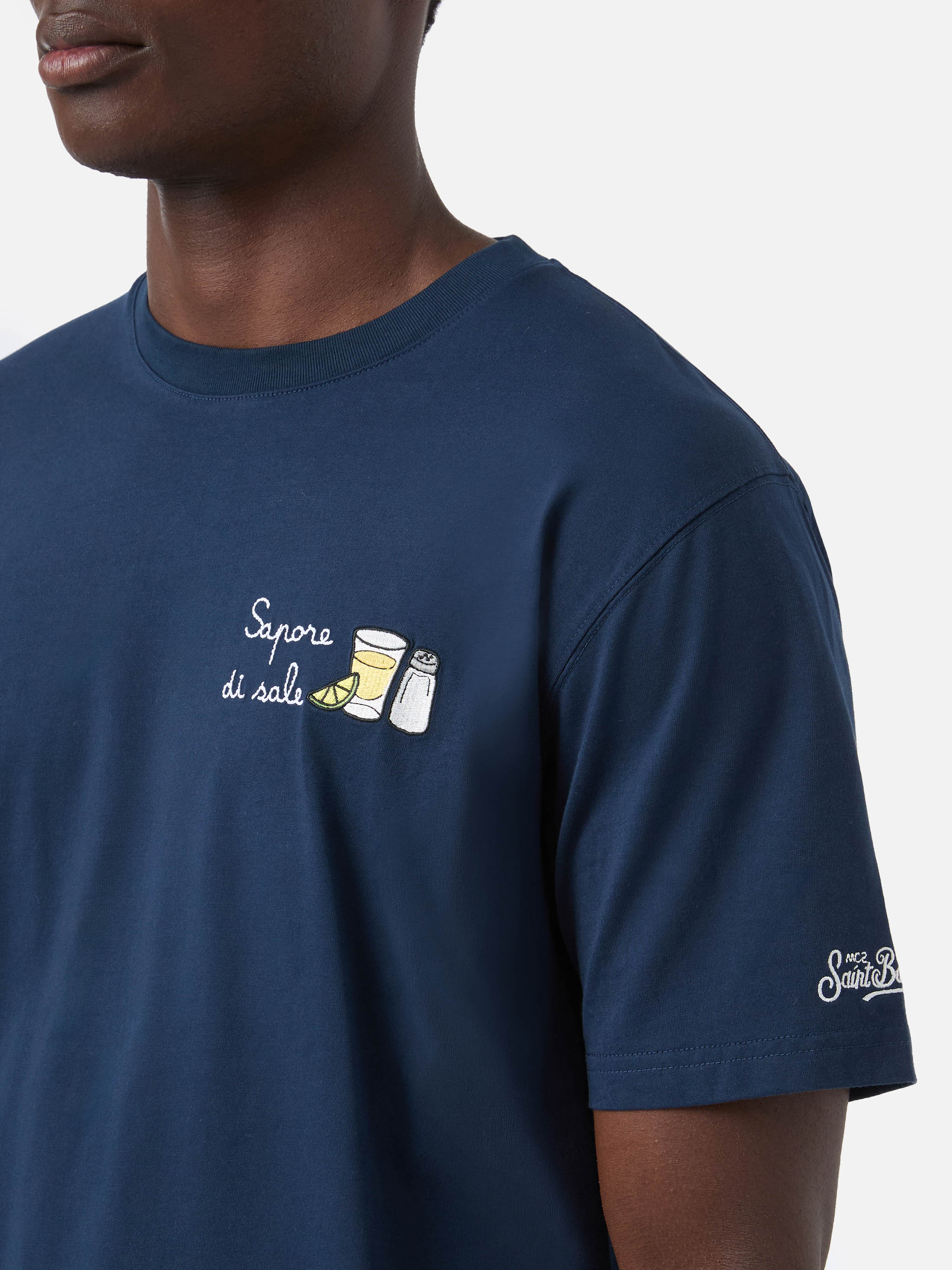 mc2-saint-barth-portofino-t-shirt-uomo-blu-sapore-di-sale image 2