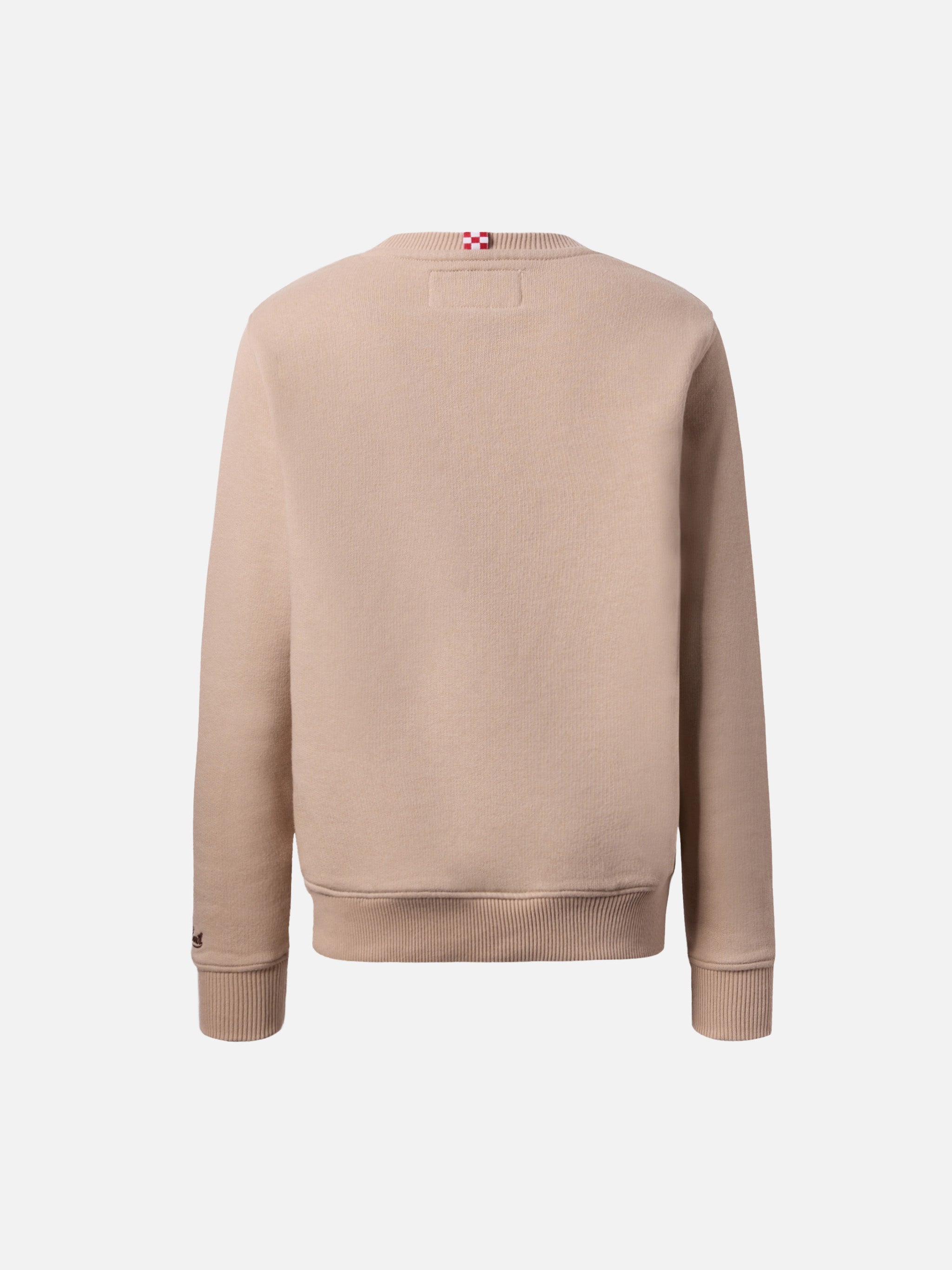 mc2-saint-barth-felpa-girocollo-hutton-beige-con-stampa-orsetto-per-bambino image 4