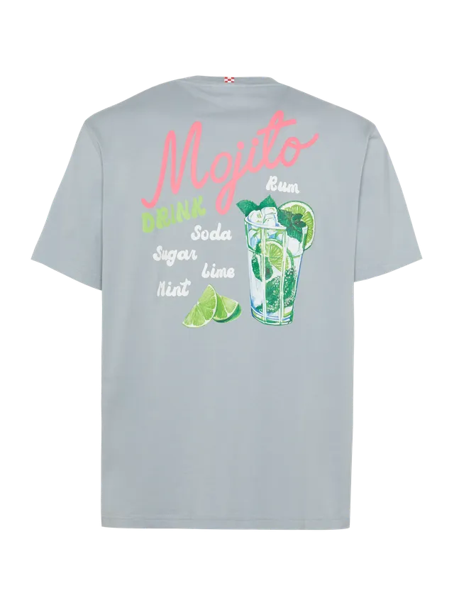 mc2-saint-barth-t-shirt-man-cotone-grigio-m-lange-stampa-mojito-uomo image 1