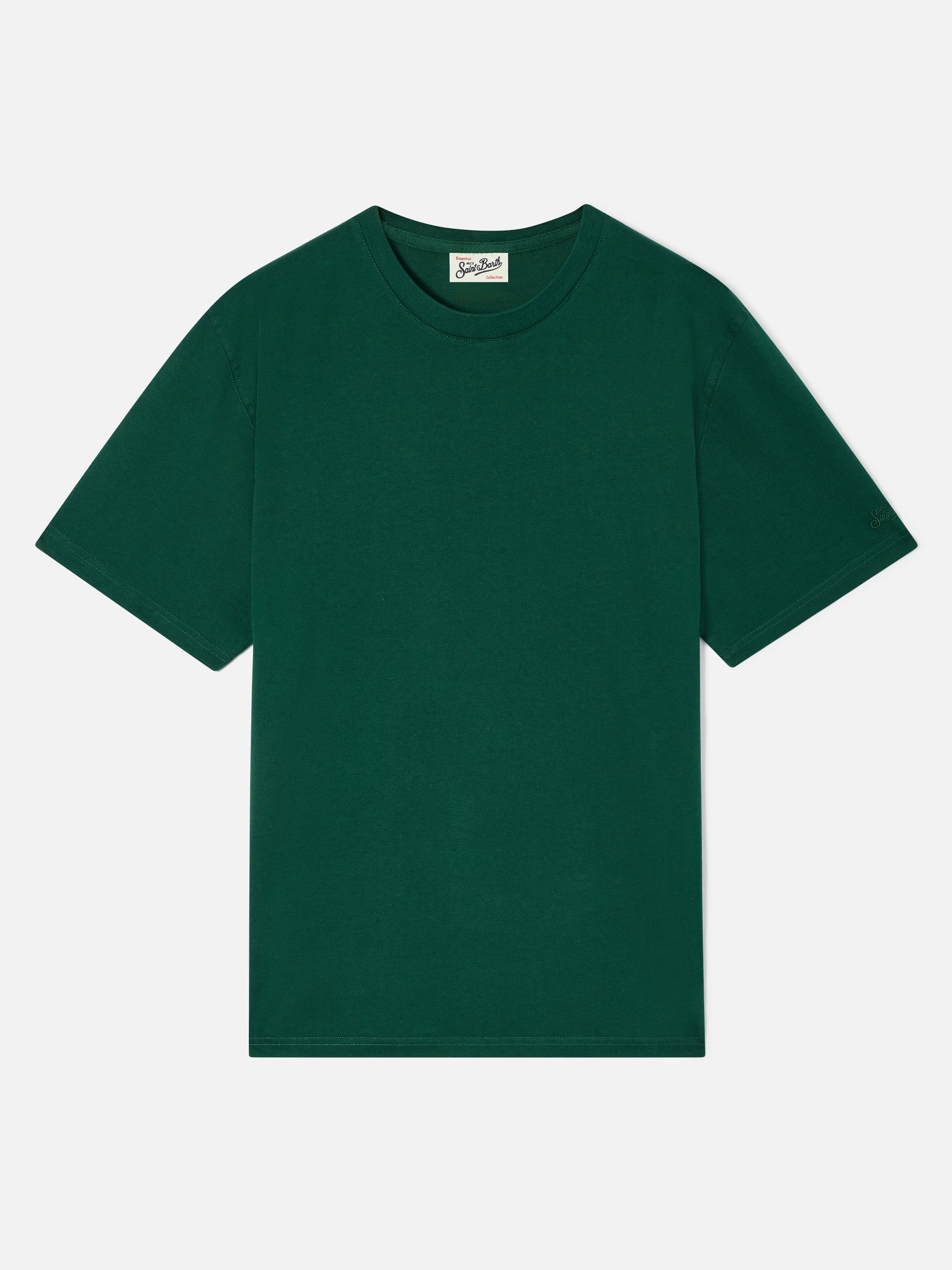t-shirt-mc2-saint-barth-every-in-cotone-verde-con-ricamo-saint-barth-sulla-manic image 1