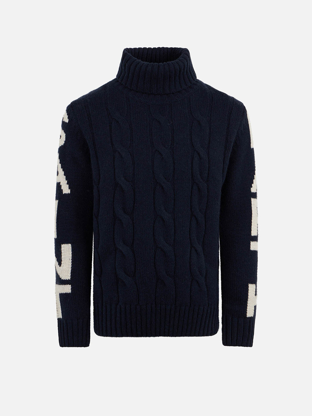 mc2-saint-barth-maglione-fisherman-jr-blu-a-trecce-per-bambino image 1