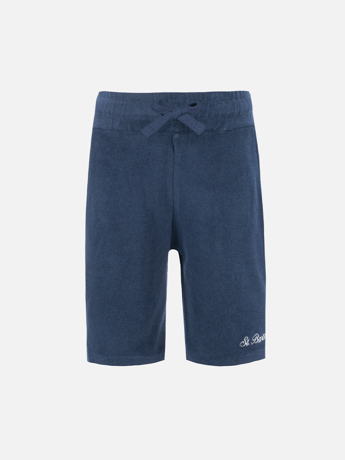 mc2-saint-barth-bermuda-randle-jr-bambino-in-spugna-blu-navy image 1
