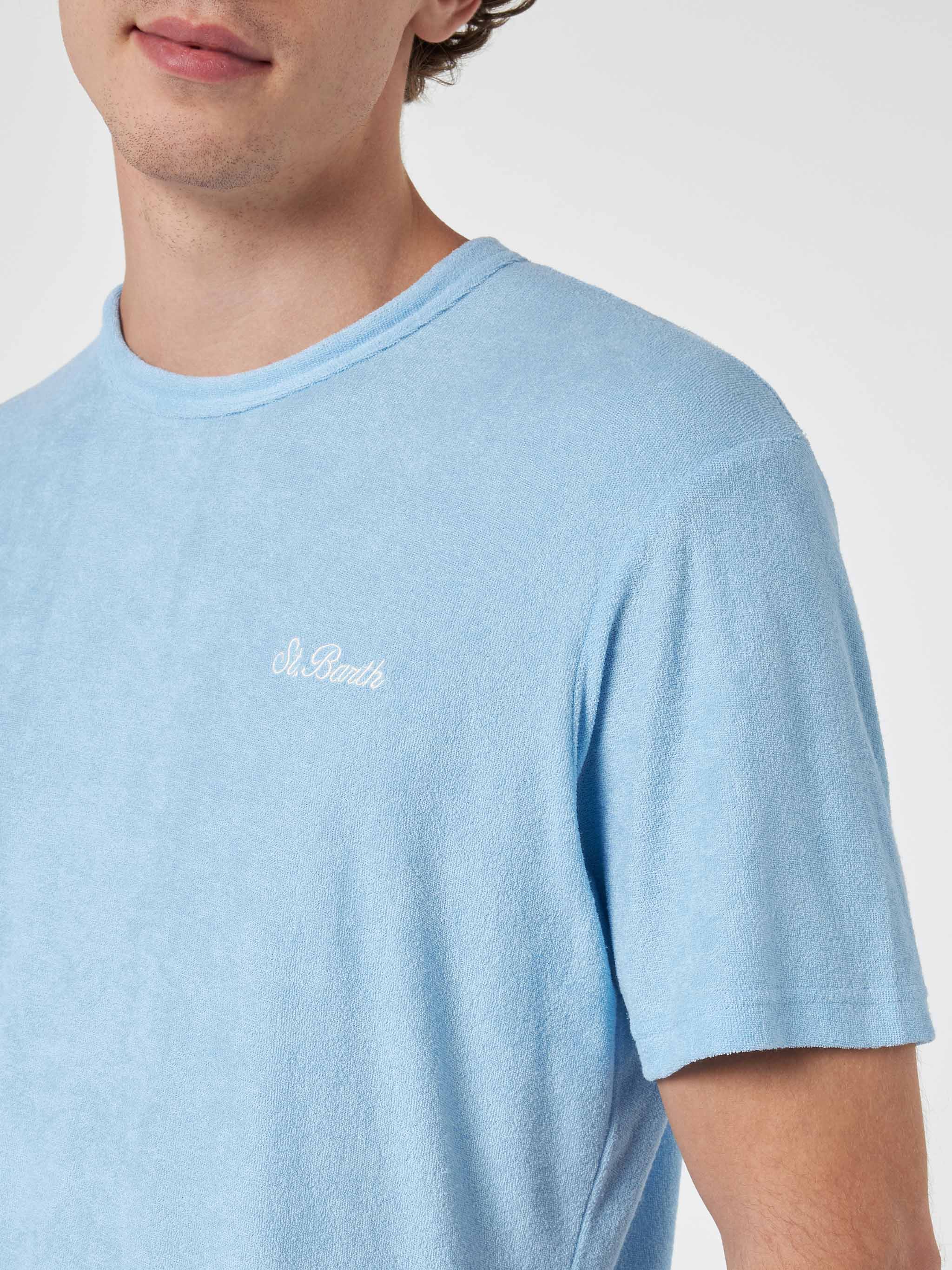 mc2-saint-barth-t-shirt-gary-uomo-spugna-azzurro-chiaro-con-ricamo image 2