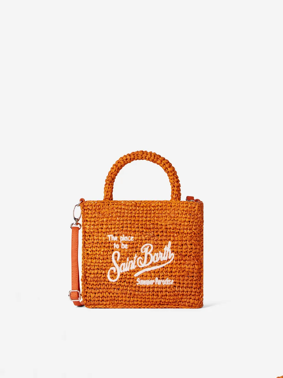 mc2-saint-barth-vanity-mini-borsa-rafia-arancione-18x16x7-cm image 1