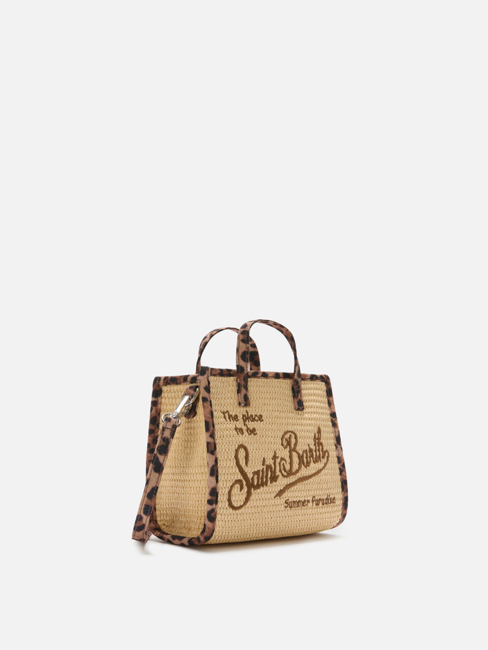 mc2-saint-barth-borsa-vivian-mini-effetto-paglia-beige-con-profili-leopardati image 3