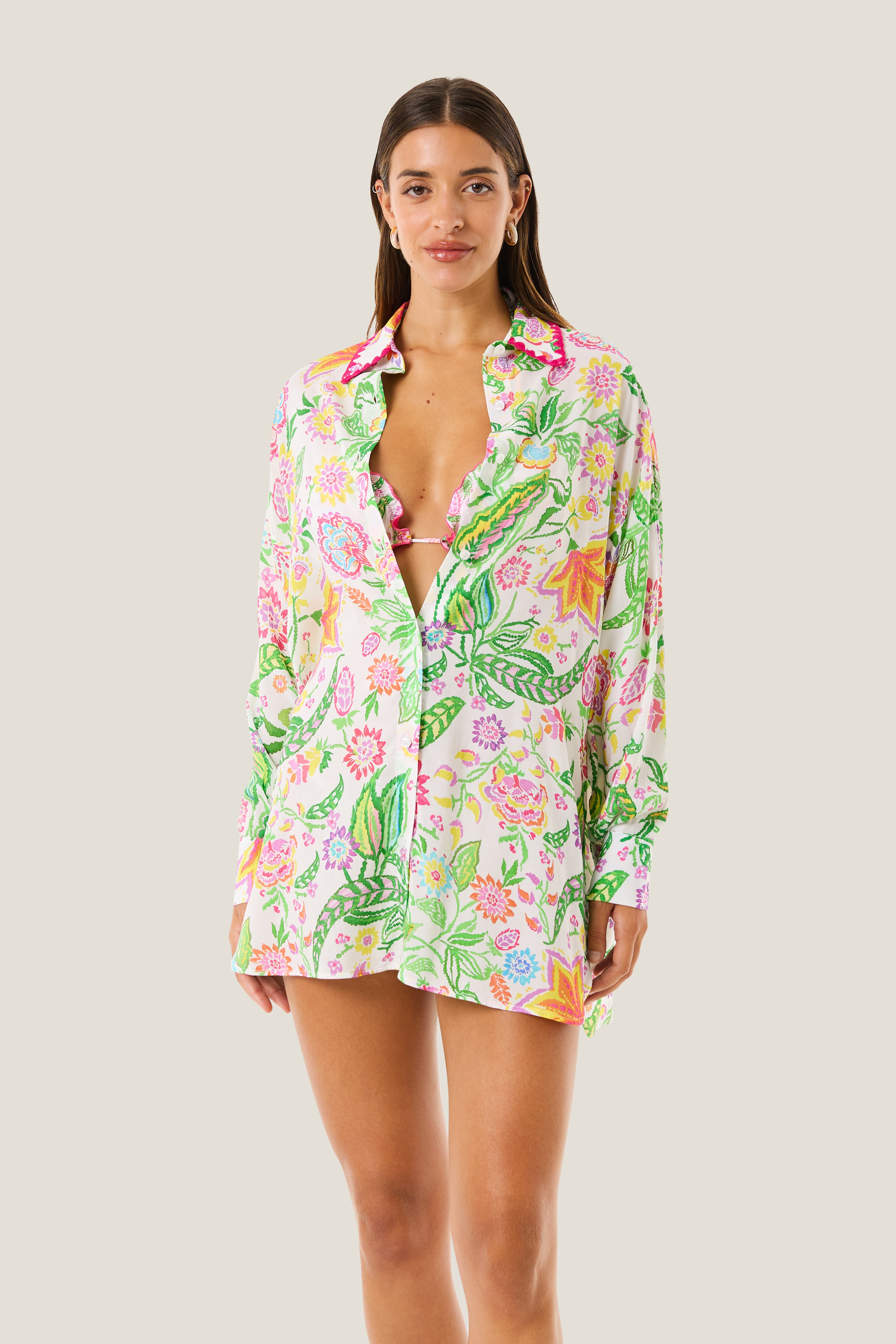 4giveness-camicia-flowers-colors-donna image 1