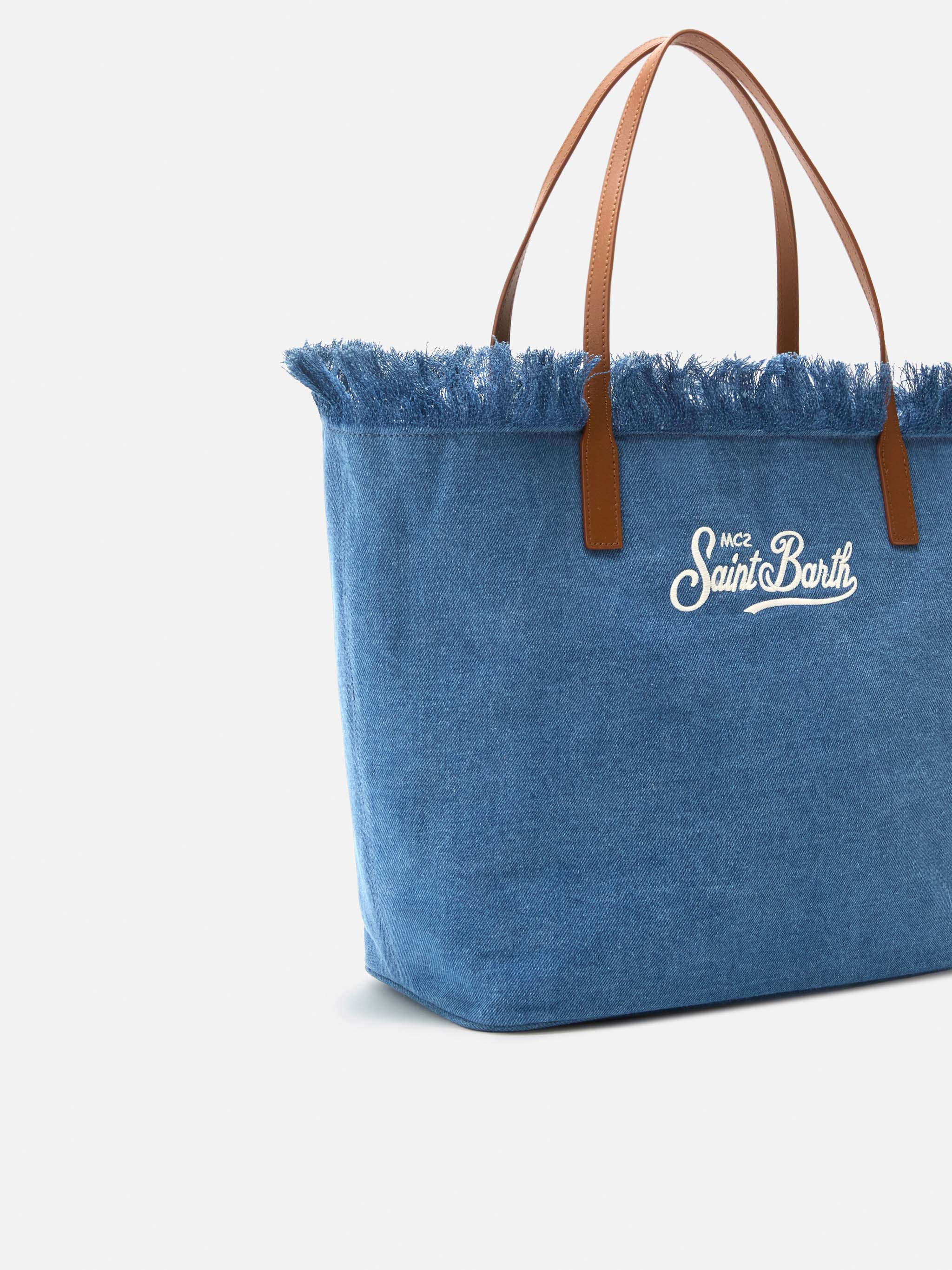 mc2-saint-barth-borsa-shopper-city-regular-in-tessuto-denim-blu-scuro-con-frange image 4
