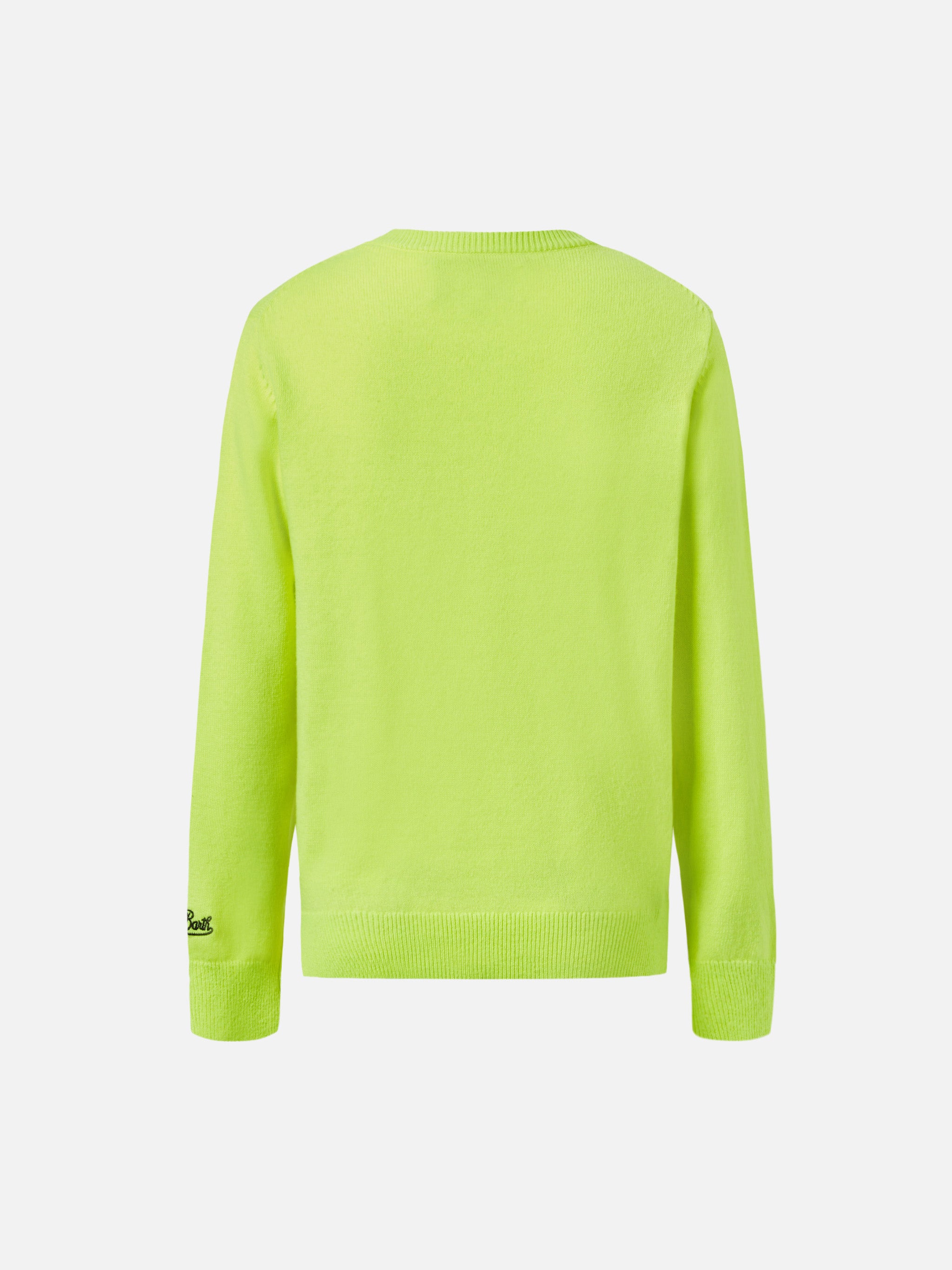 mc2-saint-barth-maglione-girocollo-douglas-con-jacquard-cartolina-off-piste-fluo image 4