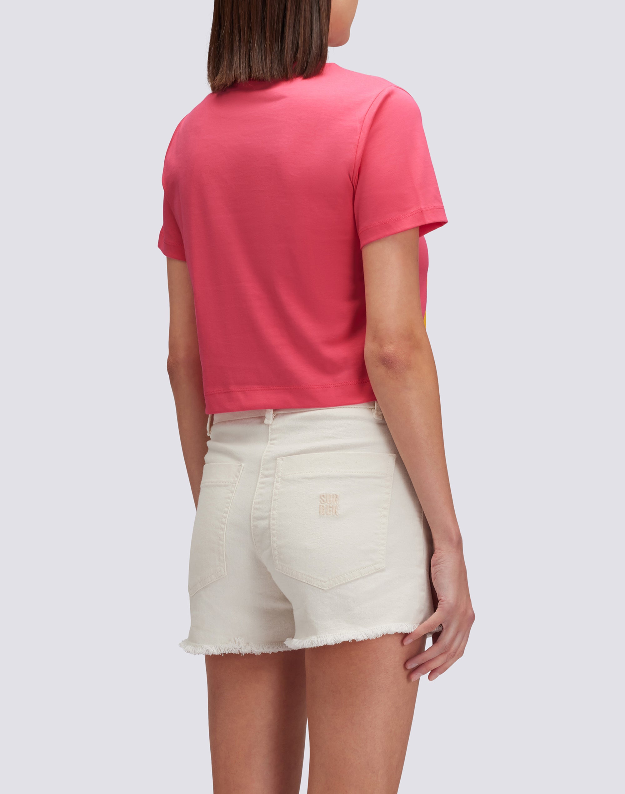sundek-t-shirt-crop-donna-in-cotone image 2